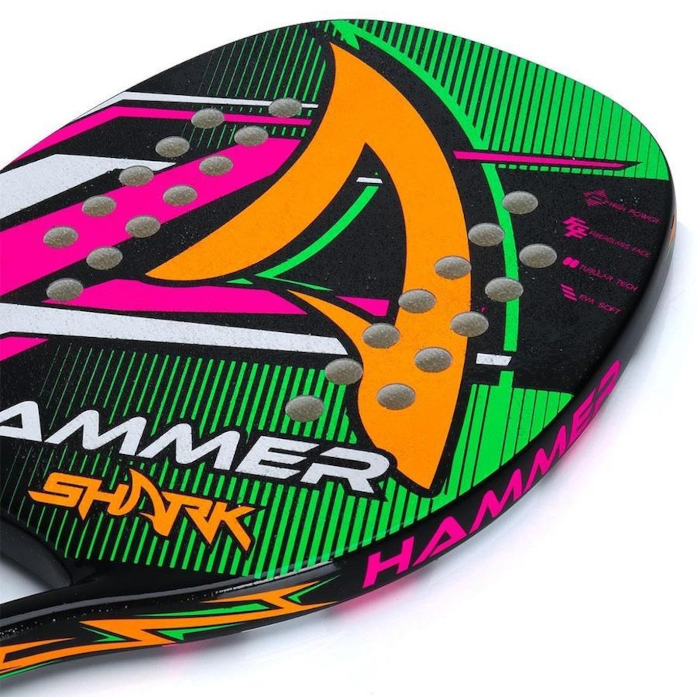 Raquete de Beach Tennis Shark Hammer - Adulto - Foto 2