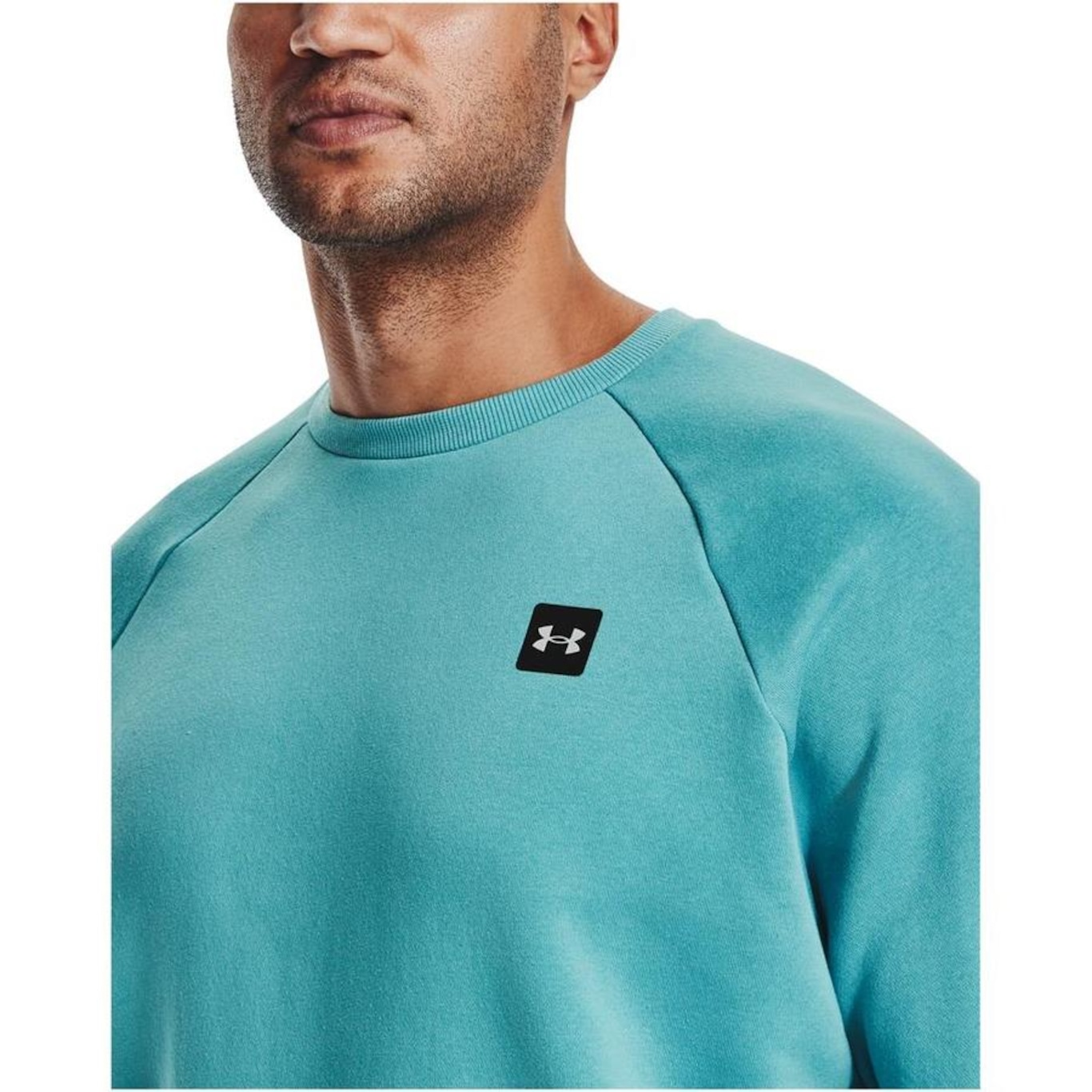 Blusão de Moletom Under Armour Rival Fleece Crew  - Masculino - Foto 4