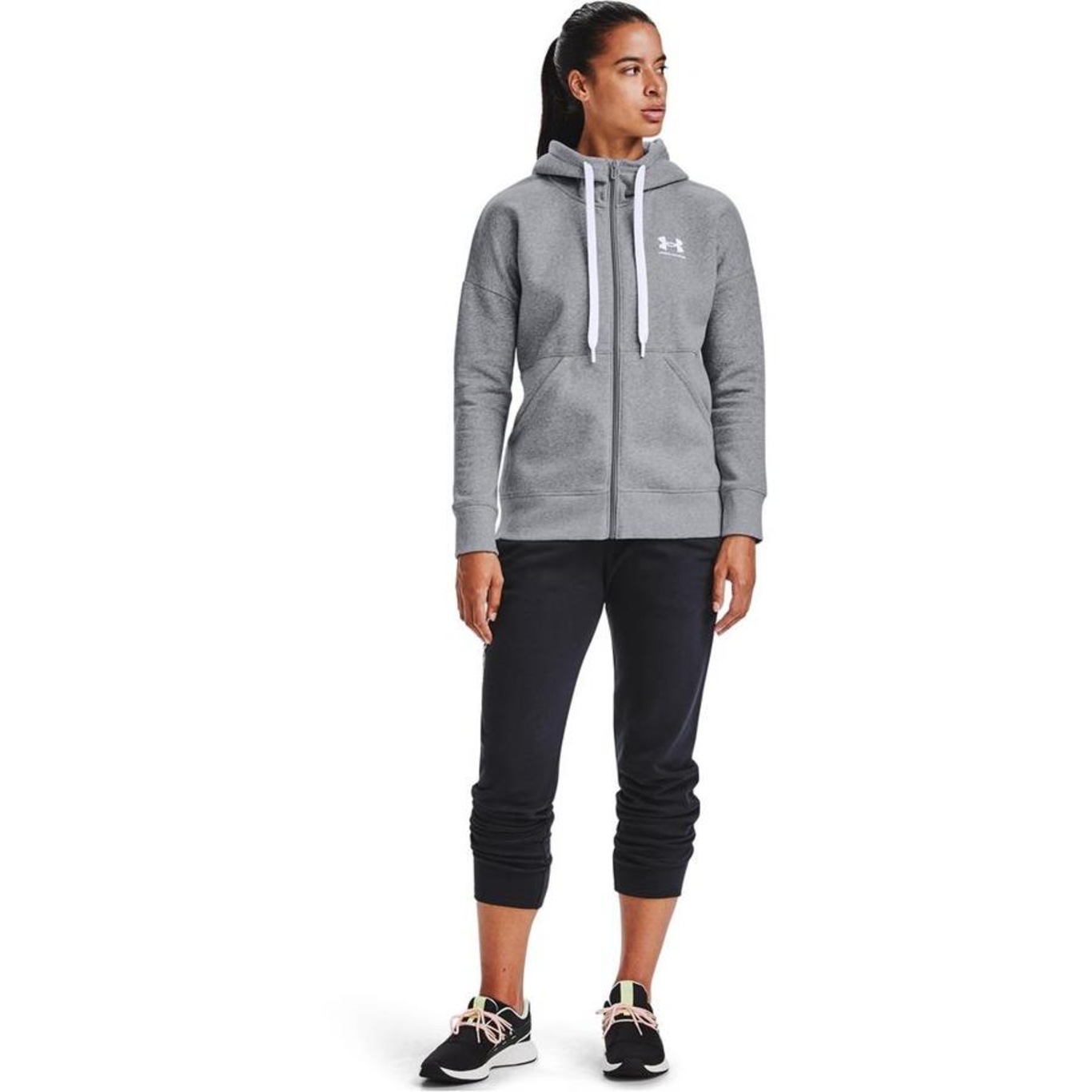 Blusão de Moletom com Capuz Under Armour Rival Fleece Full Zip Hoodie - Feminino - Foto 2