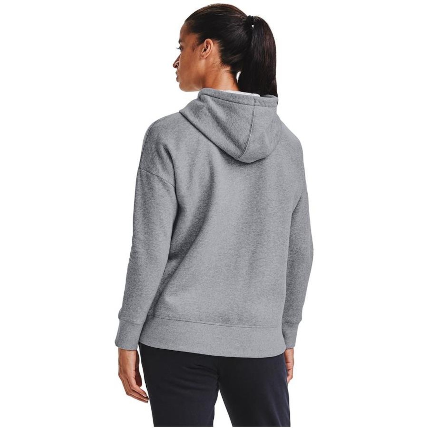 Blusão de Moletom com Capuz Under Armour Rival Fleece Full Zip Hoodie - Feminino - Foto 3