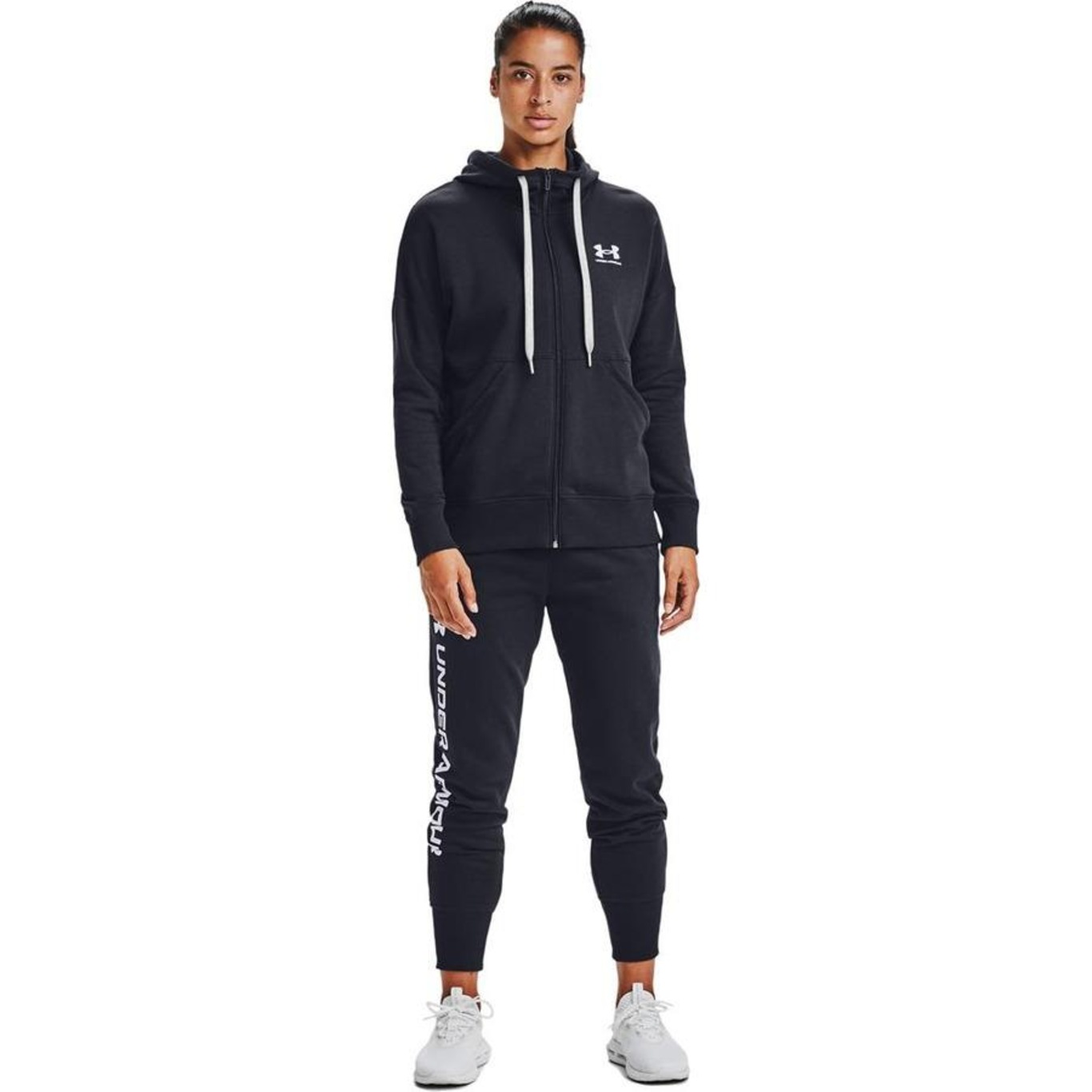 Blusão de Moletom com Capuz Under Armour Rival Fleece Full Zip Hoodie - Feminino - Foto 2