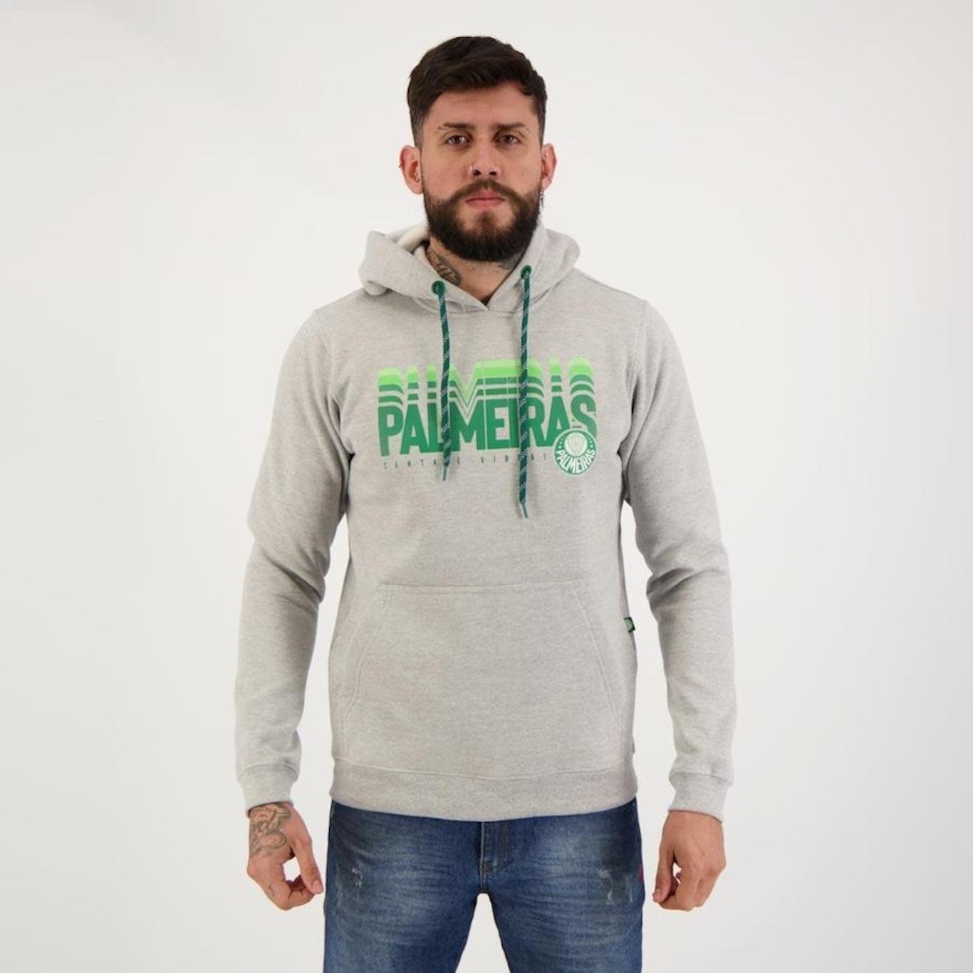 Blusão Com Capuz Palmeiras Futfanatics - Masculino - Foto 1