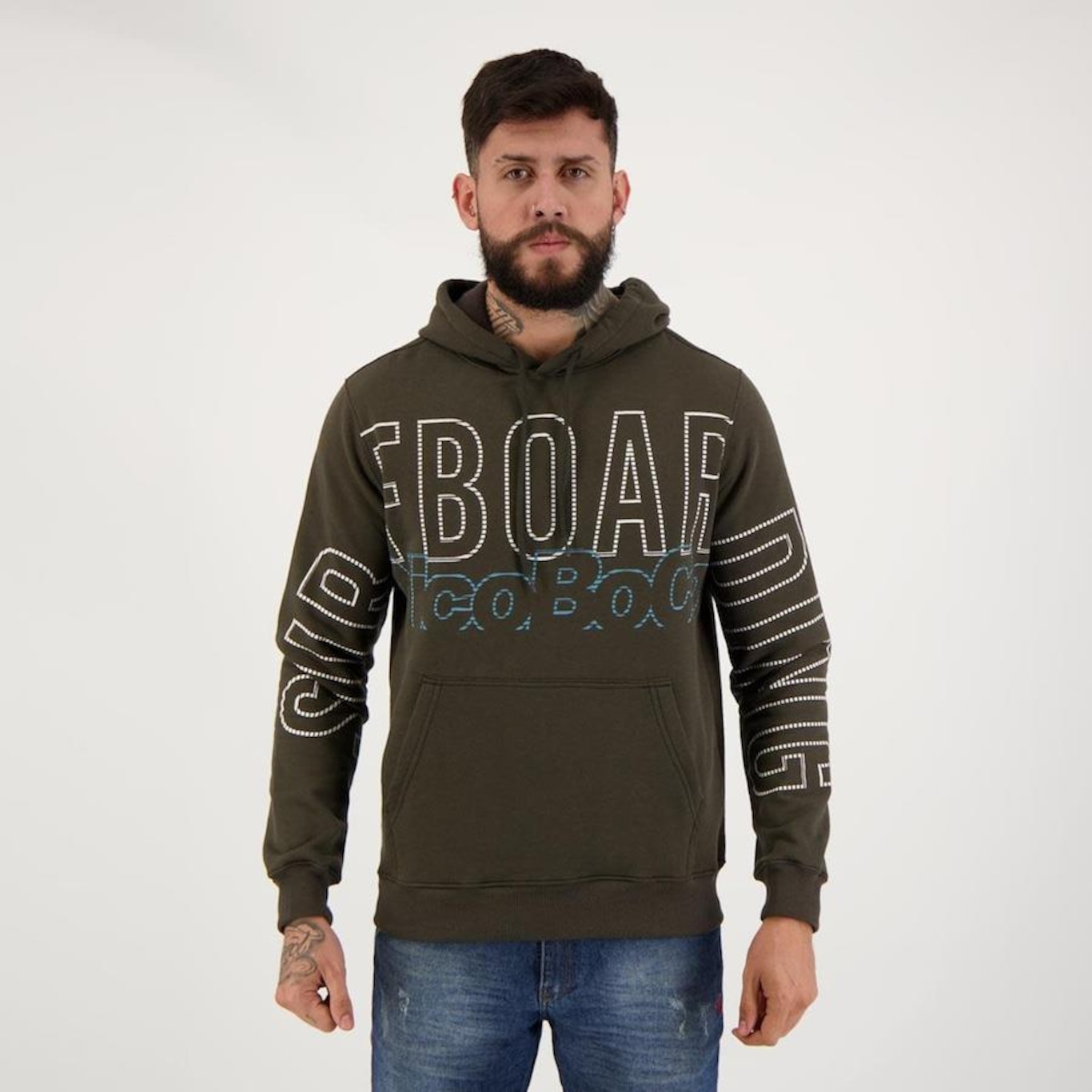 Blusão de Moletom Nicoboco Perséfone - Masculino - Foto 1