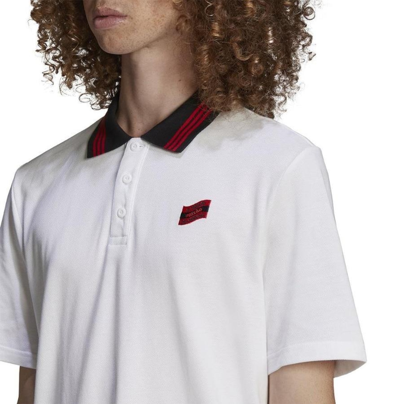 Camisa Polo adidas CR Flamengo - Masculina - Foto 5