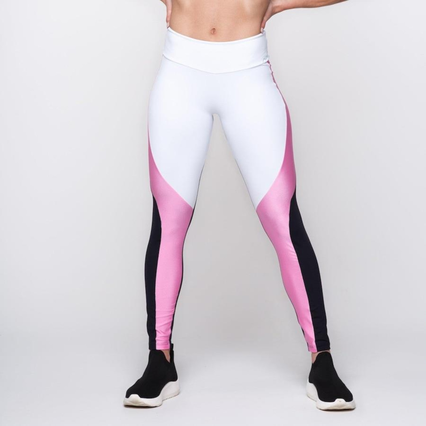 Calça Legging AVA Fitness Wear Suplex Poliamida com Recorte - Feminina - Foto 1