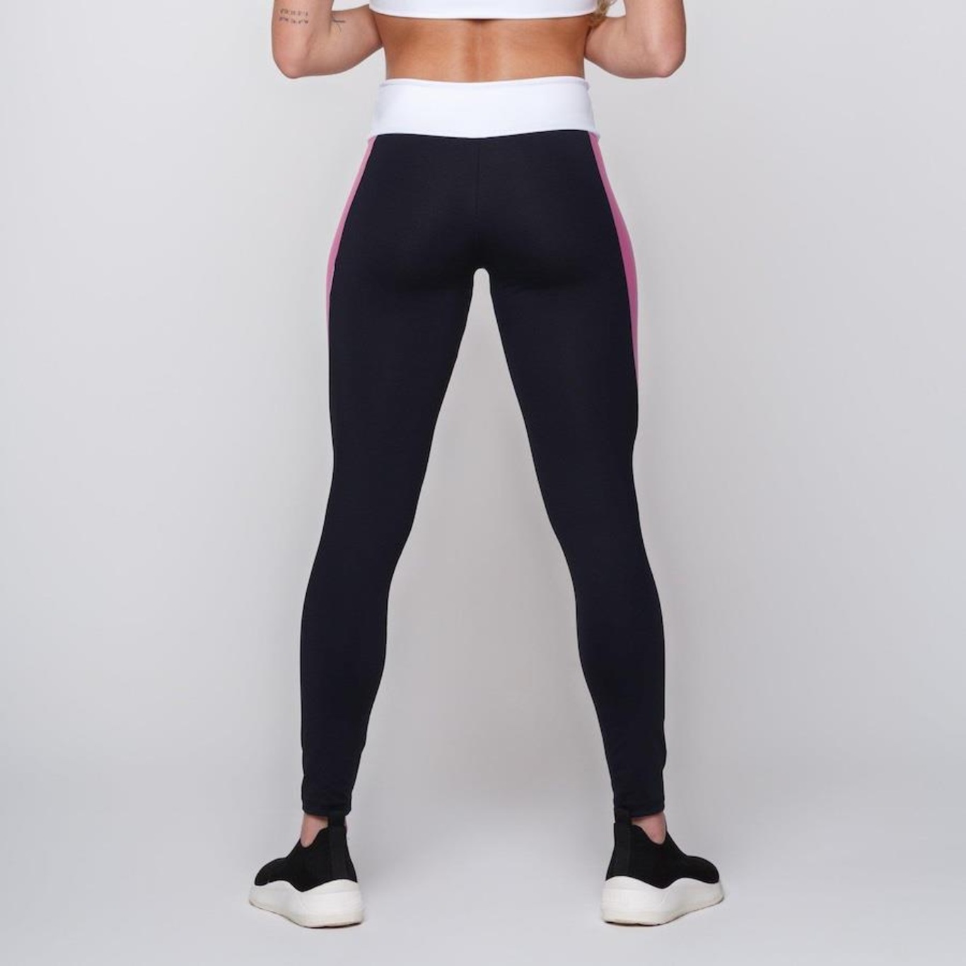 Calça Legging AVA Fitness Wear Suplex Poliamida com Recorte - Feminina - Foto 2