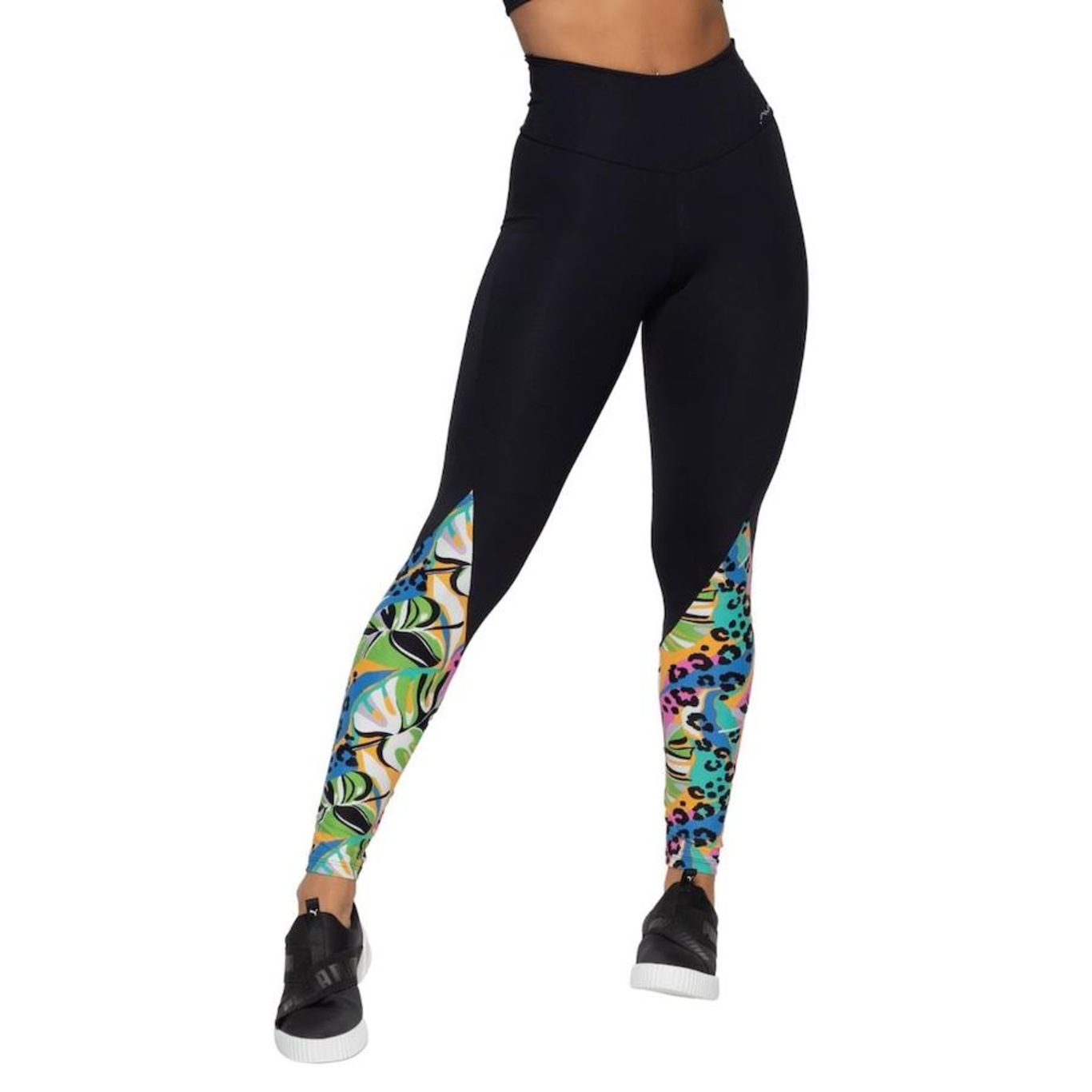 Calça Legging AVA Fitness Wear Suplex Estampado - Feminina - Foto 1