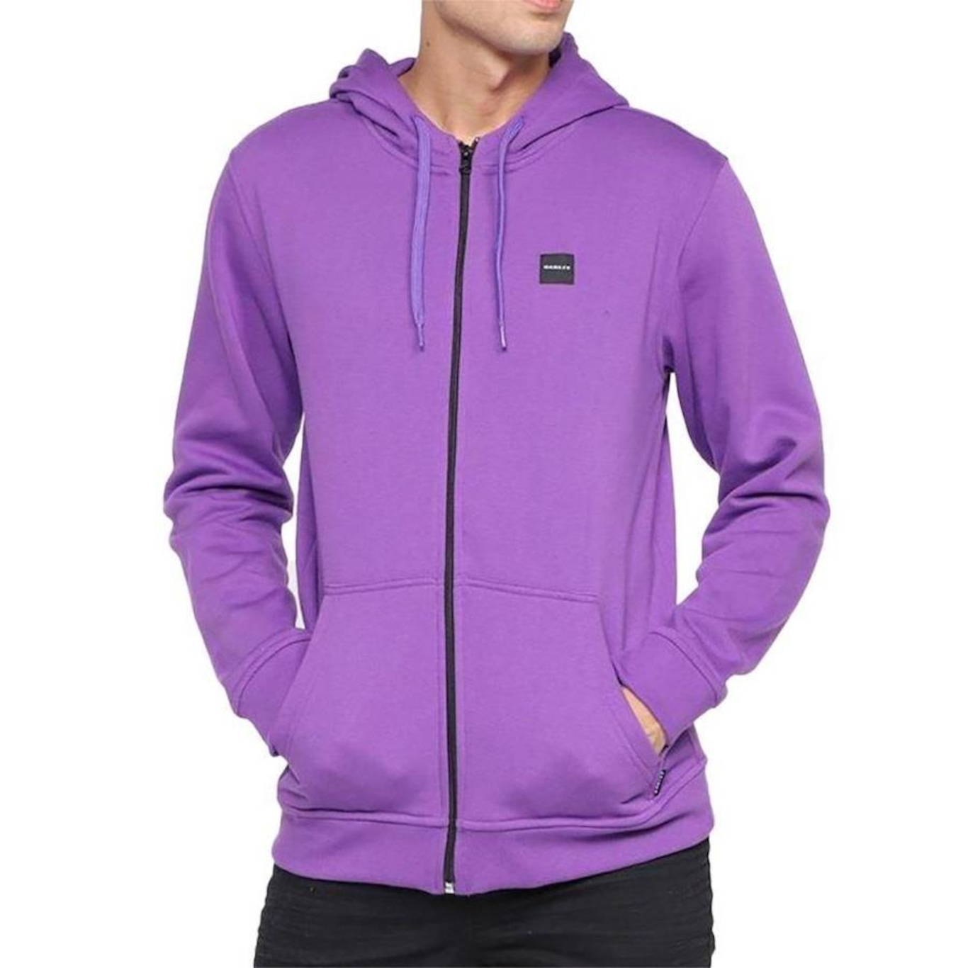 Jaqueta Com Capuz Oakley Aberto Patch 2.0 F/Z Hoodie - Masculino - Foto 1