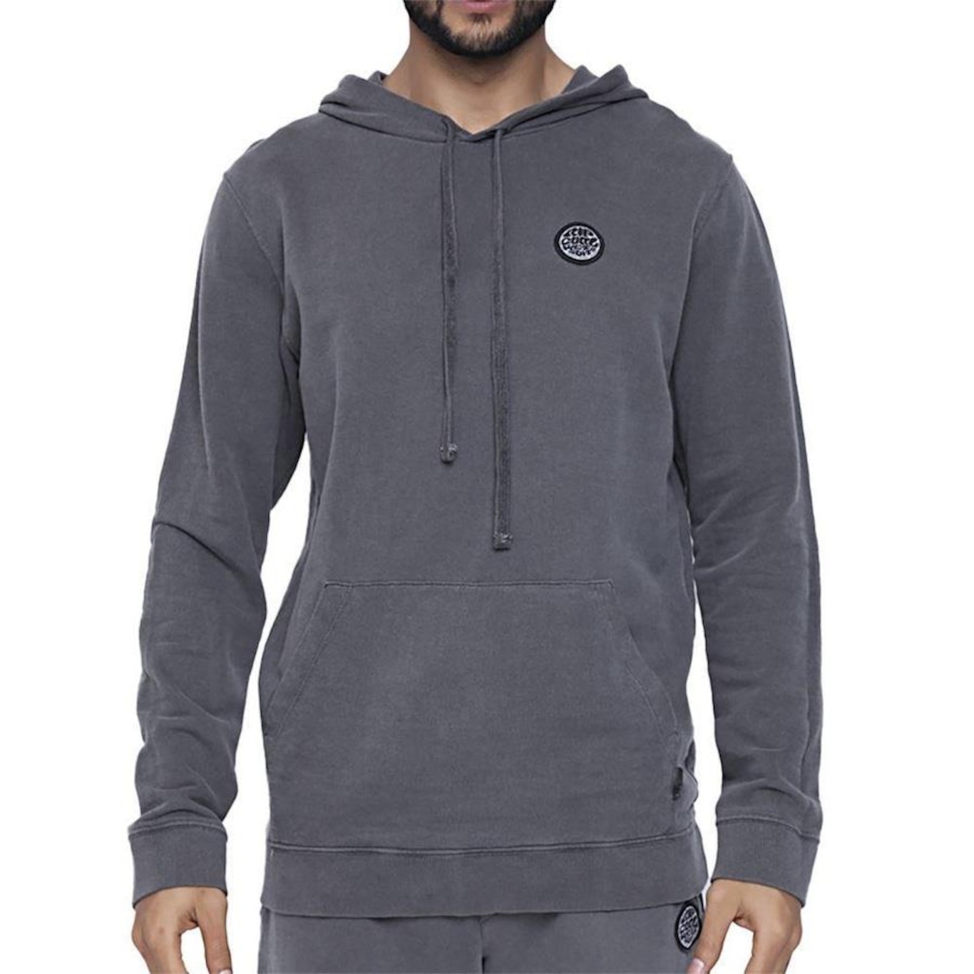 Blusão de Moletom Rip Curl Canguru Wettie Icon Hood - Masculino - Foto 1