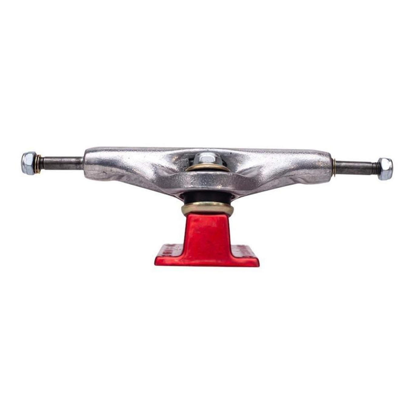 Truck de Skate Stronger Essência 129mm Prata Base Vermelha - Par - Foto 2