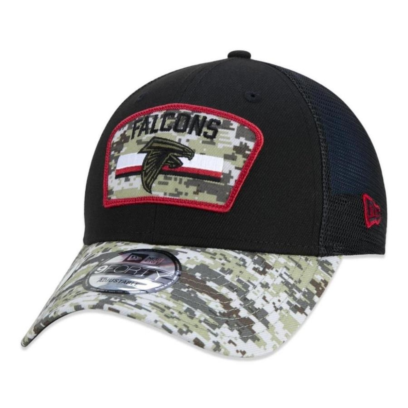 Boné Aba Curva New Era Atlanta Falcons 940 NFL21 Salute to Service - Snapback - Adulto - Foto 1