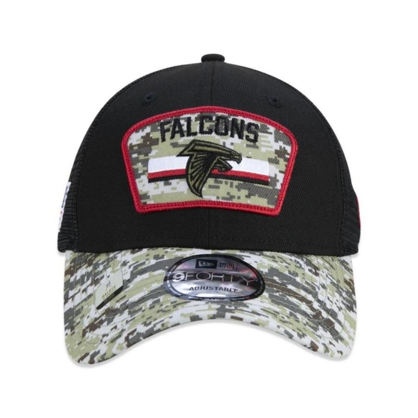 Boné Aba Curva New Era Atlanta Falcons 940 NFL21 Salute to Service - Snapback - Adulto - Foto 3