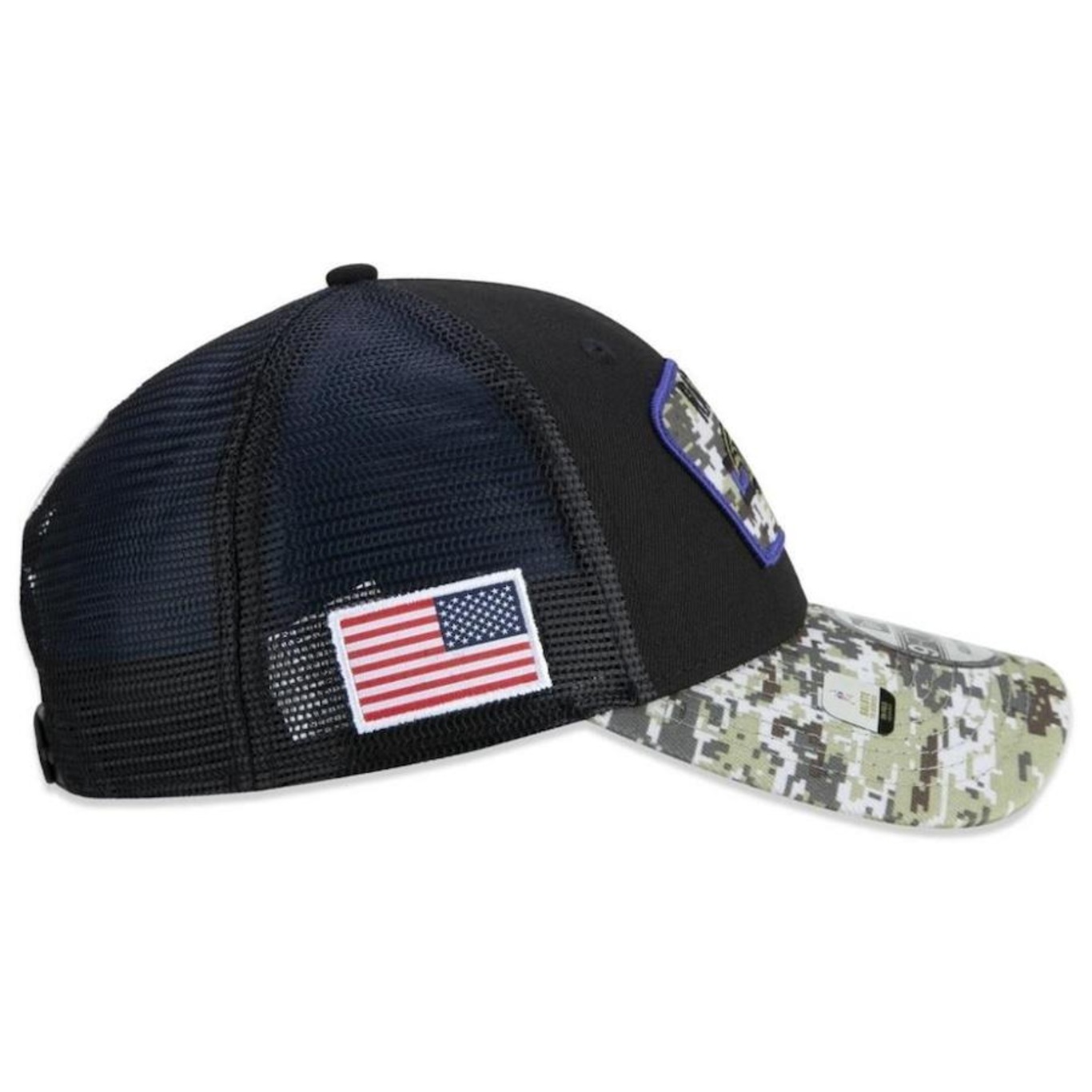 Boné Aba Curva New Era Baltimore Ravens 940 NFL21 Salute to Service - Snapback - Adulto - Foto 5