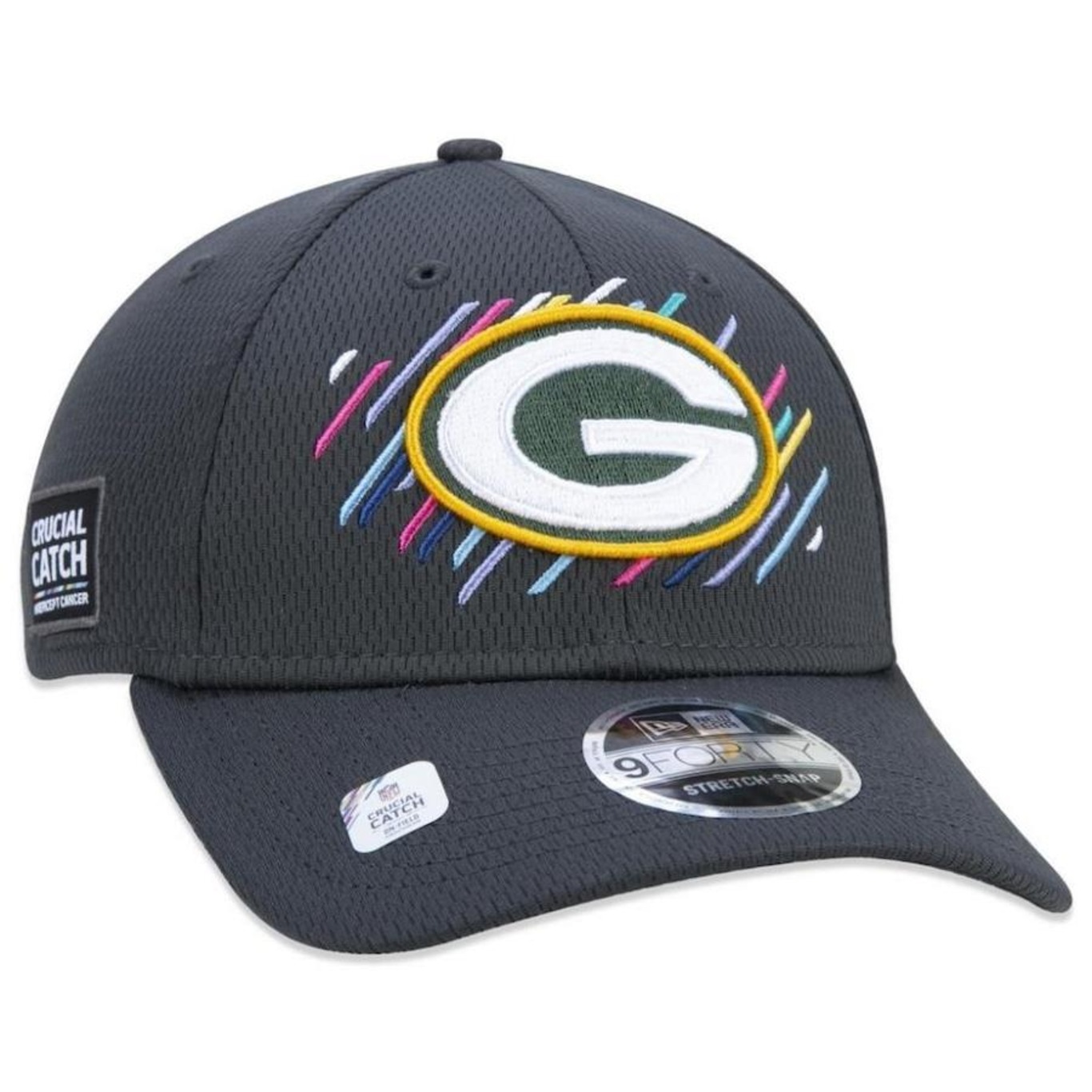 Boné Aba Curva New Era Green Bay Packers 940 Crucial Outubro - Snapback - Adulto - Foto 4