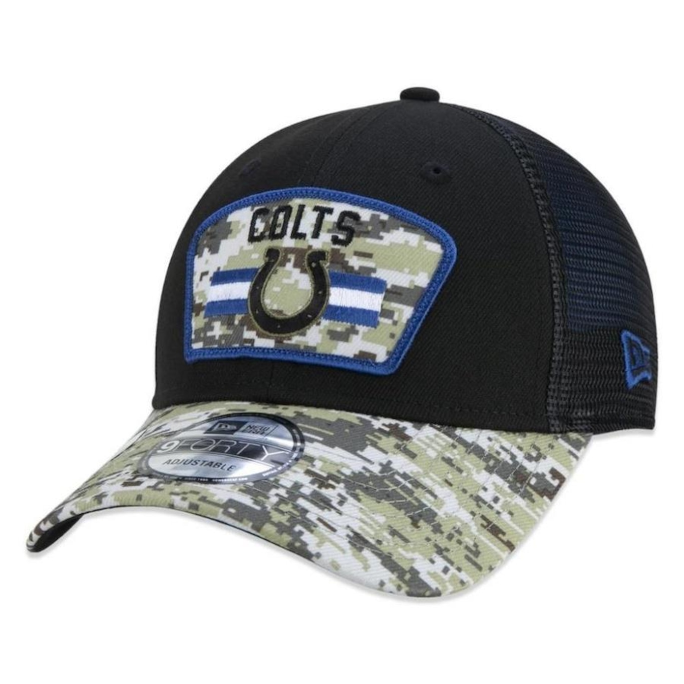 Boné Aba Curva New Era Indianapolis Colts 940 NFL21 Salute to Service - Snapback - Adulto - Foto 1