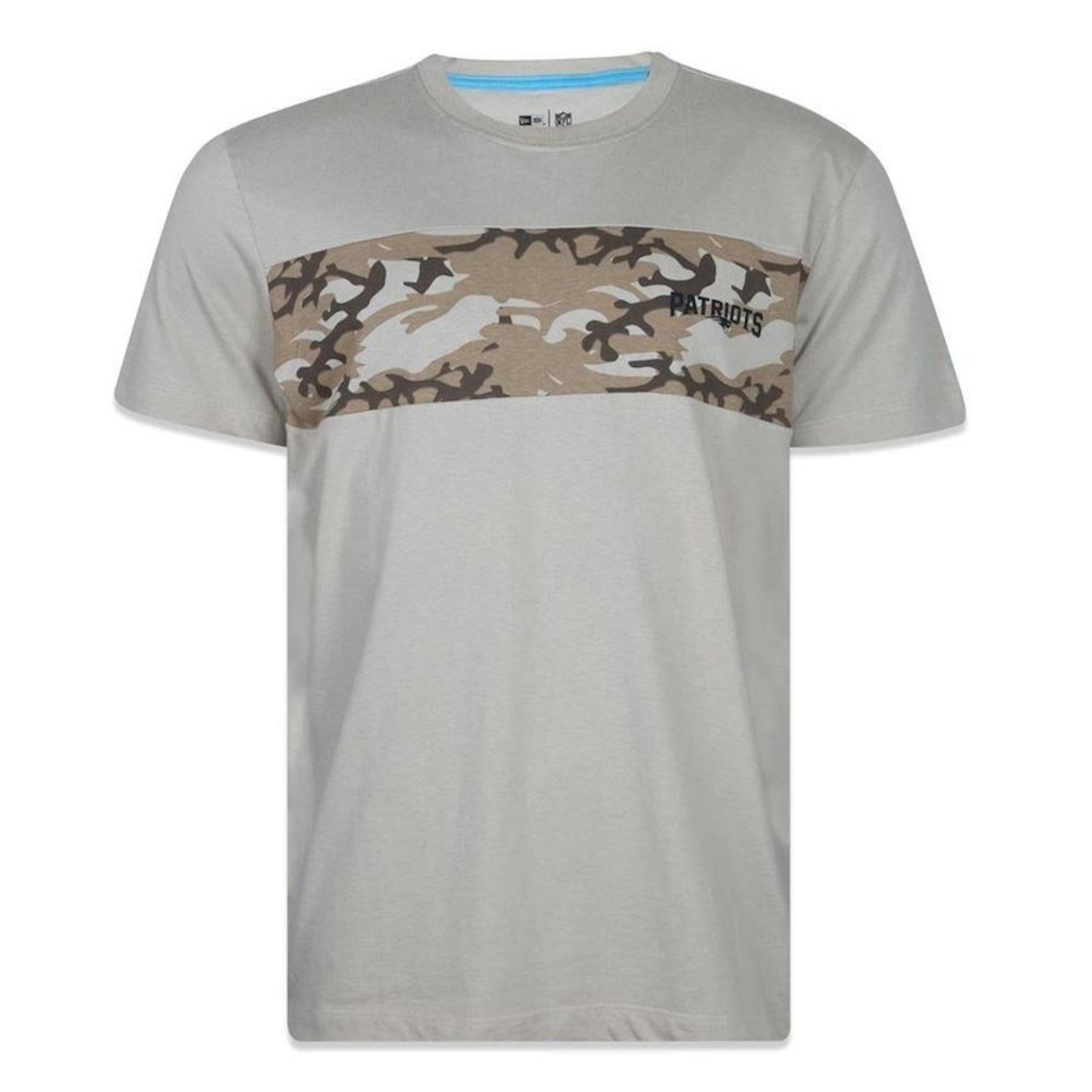 Camiseta New Era New England Patriots Core Cut Camo - Masculina - Foto 1