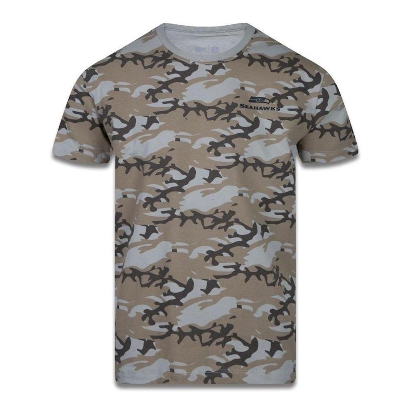 Camiseta New Era NFL Seattle Seahawks Core Full Print Camo - Masculina - Foto 1