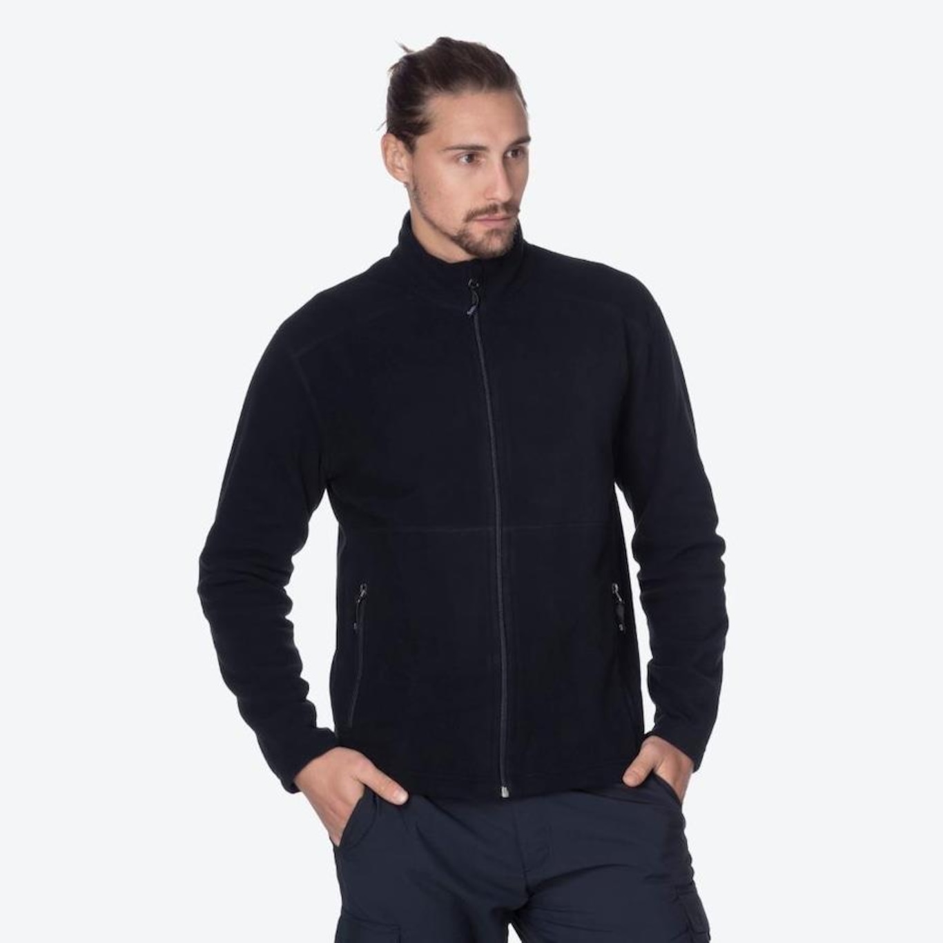 Jaqueta sem Capuz Solo Microfleece II - Masculina - Foto 1