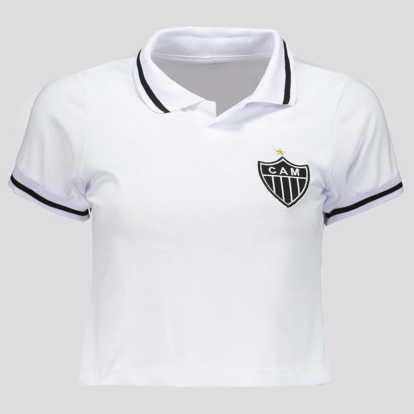 Blusa Cropped Atlético Mineiro Futfanatics Retrô - Feminina - Foto 1