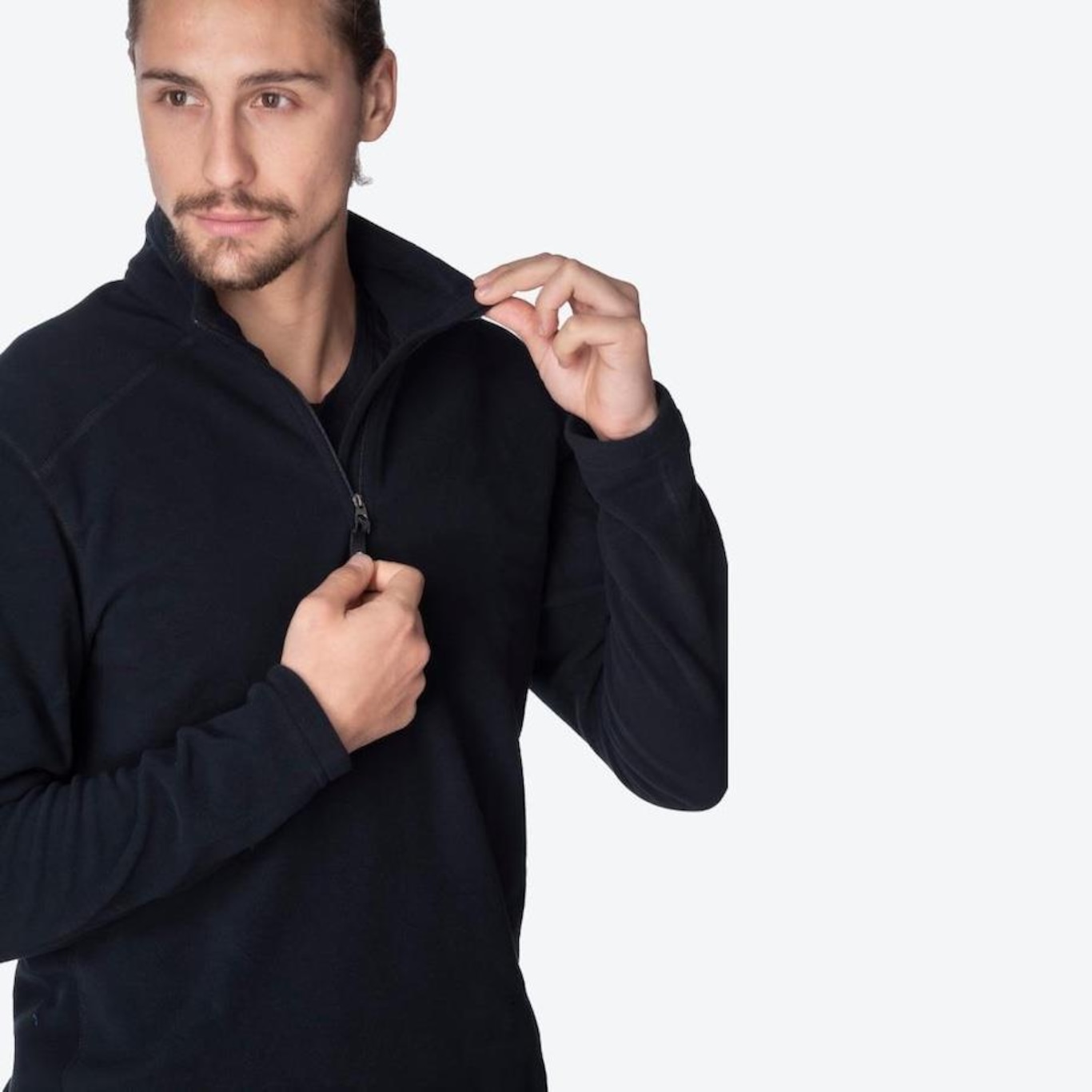 Jaqueta sem Capuz Solo Microfleece II - Masculina - Foto 2