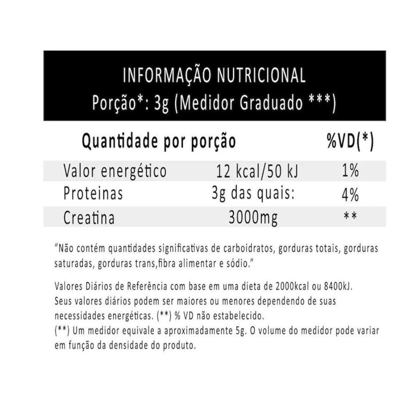 Creatina Absolut Nutrition 100% Pura - 300g - Foto 2