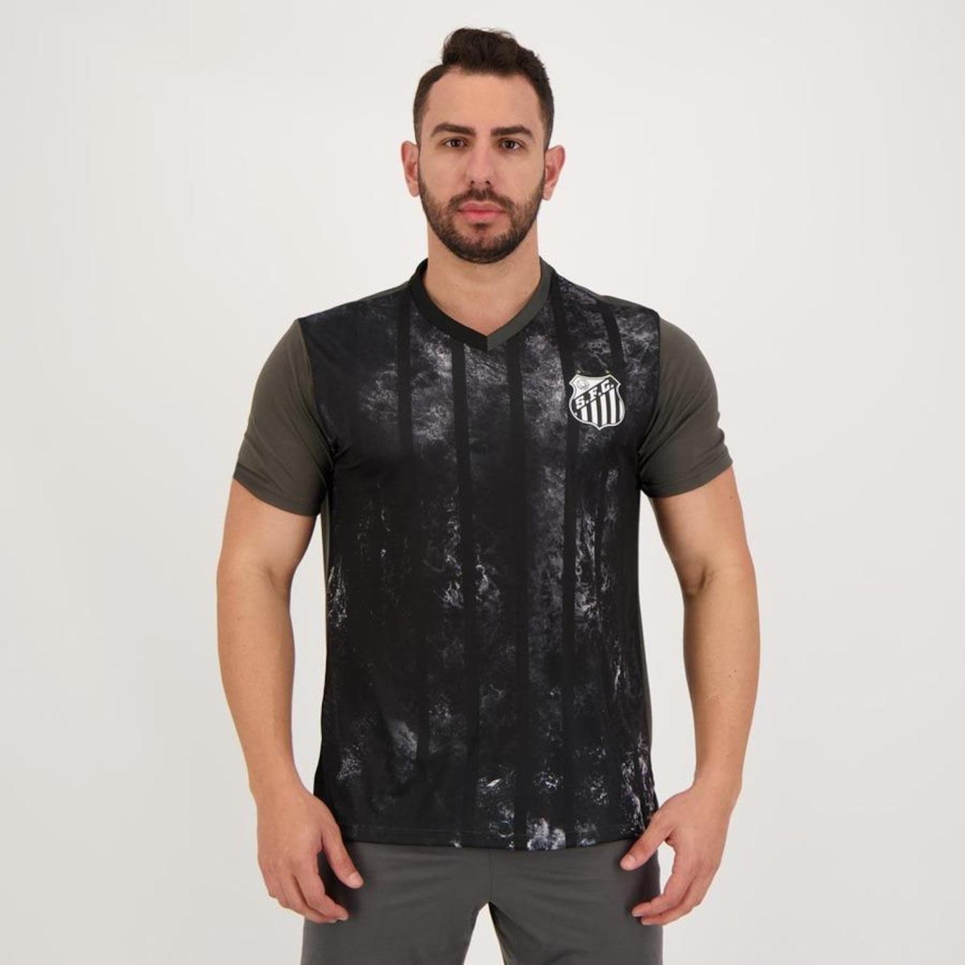 Camisa Santos Futfanatics Chess - Masculina - Foto 1