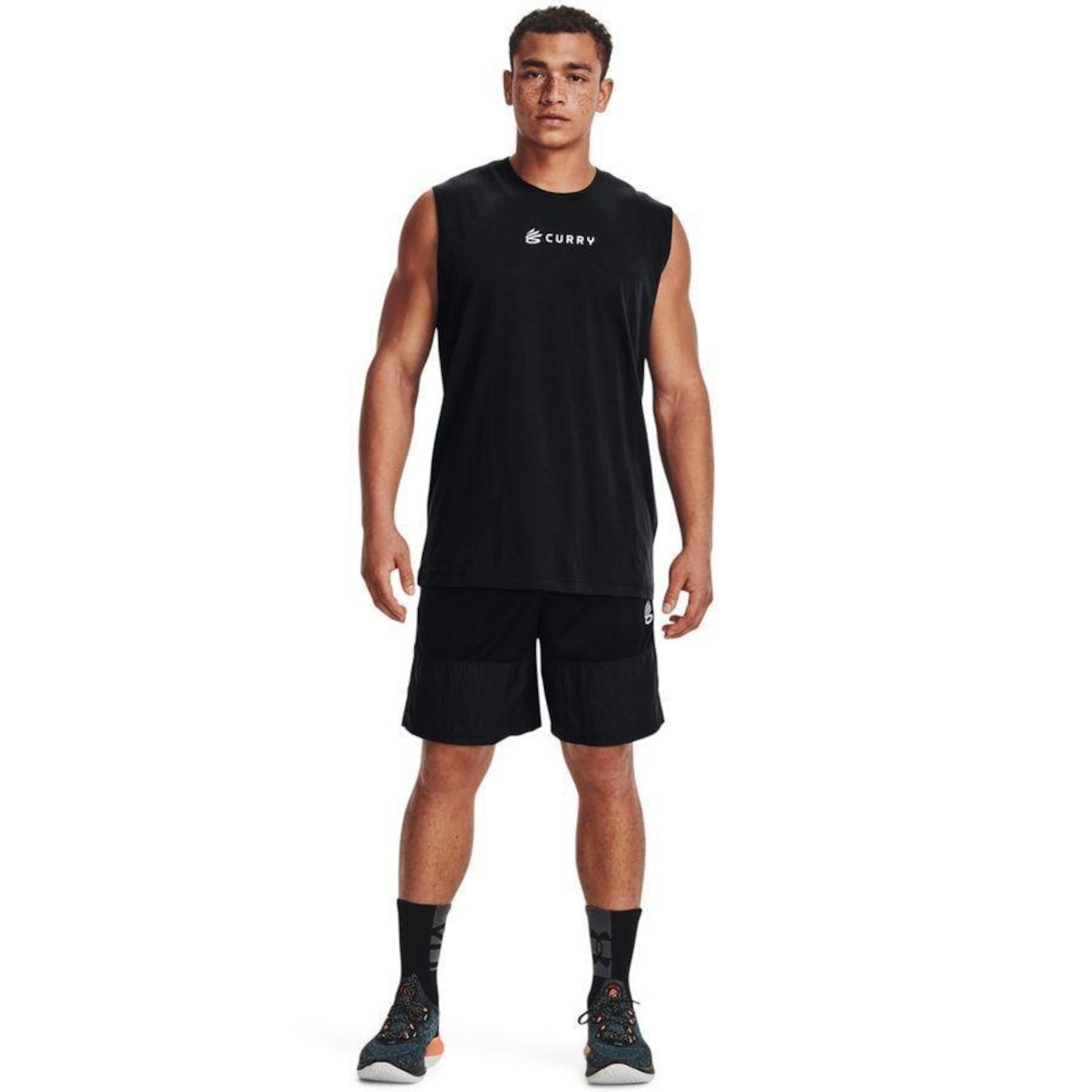 Camiseta Regata Under Armour Curry Graphic Tank - Masculina - Foto 4