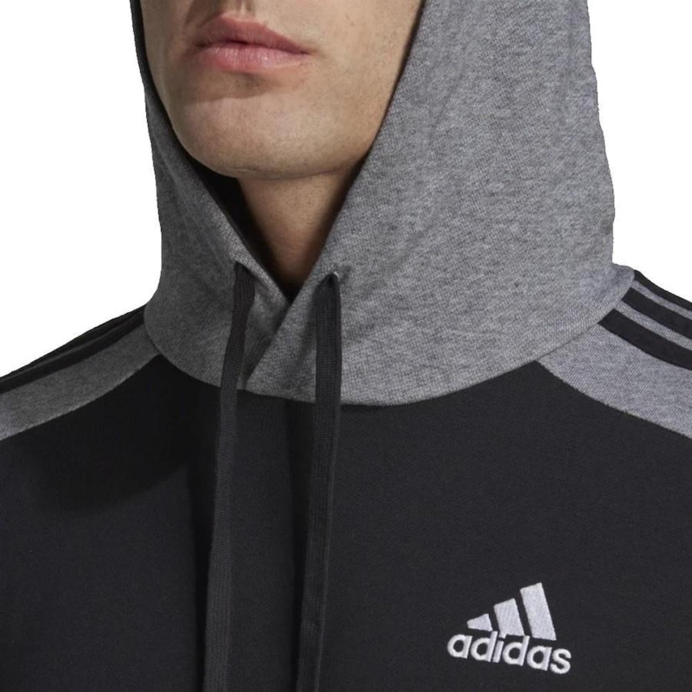 Blusão Com Capuz adidas Melange - Masculino - Foto 2