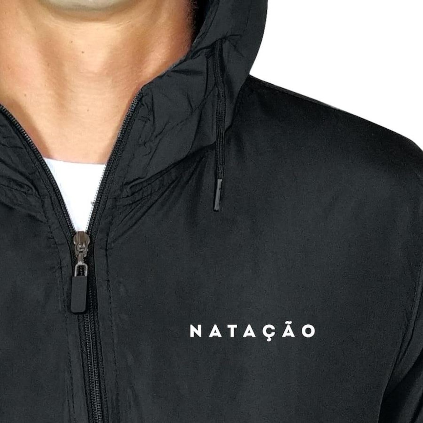 Jaqueta Corta Vento com Capuz Web Surf Shop Light Natação - Masculina - Foto 2