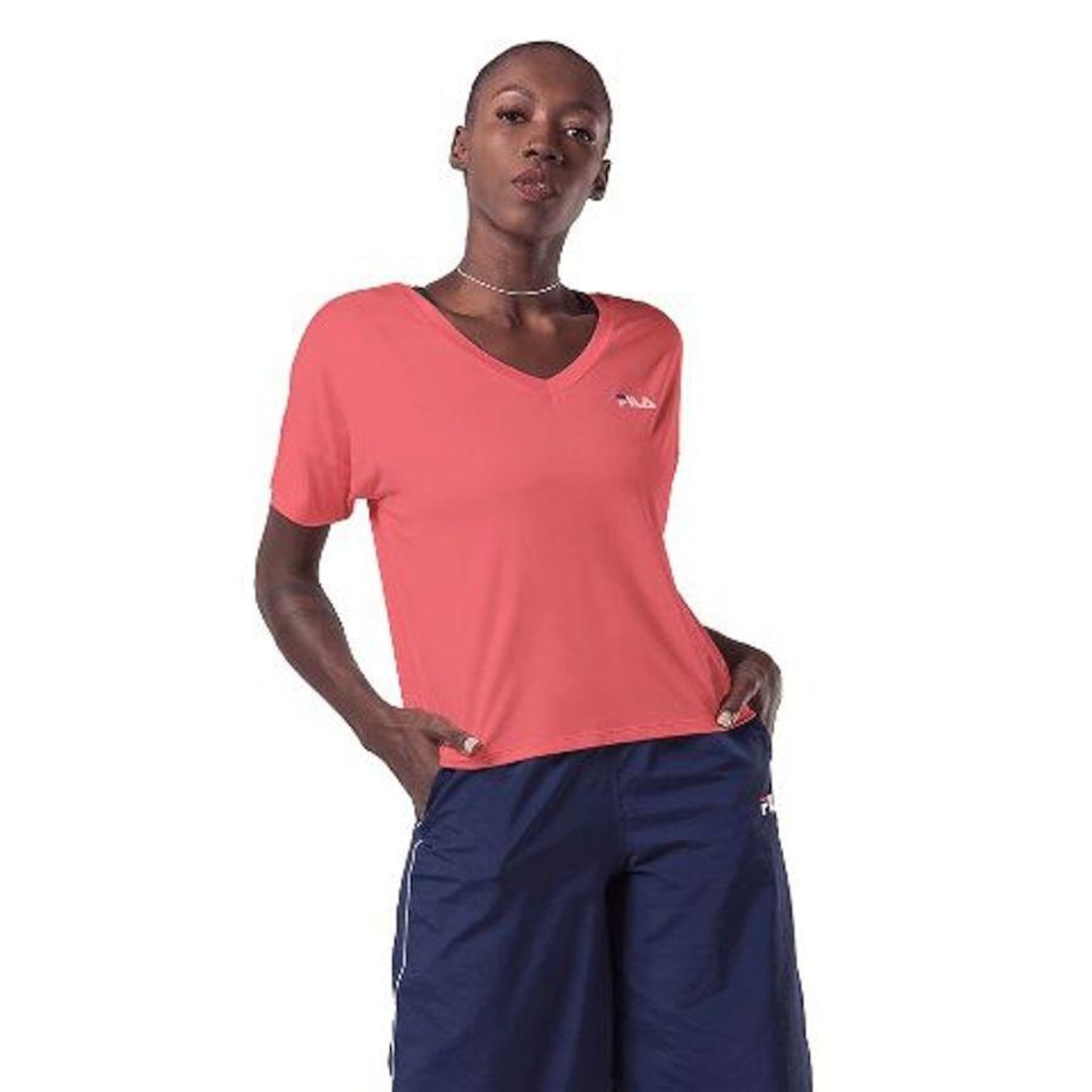 Camiseta Fila Wm Comfy Coral - Feminina - Foto 2