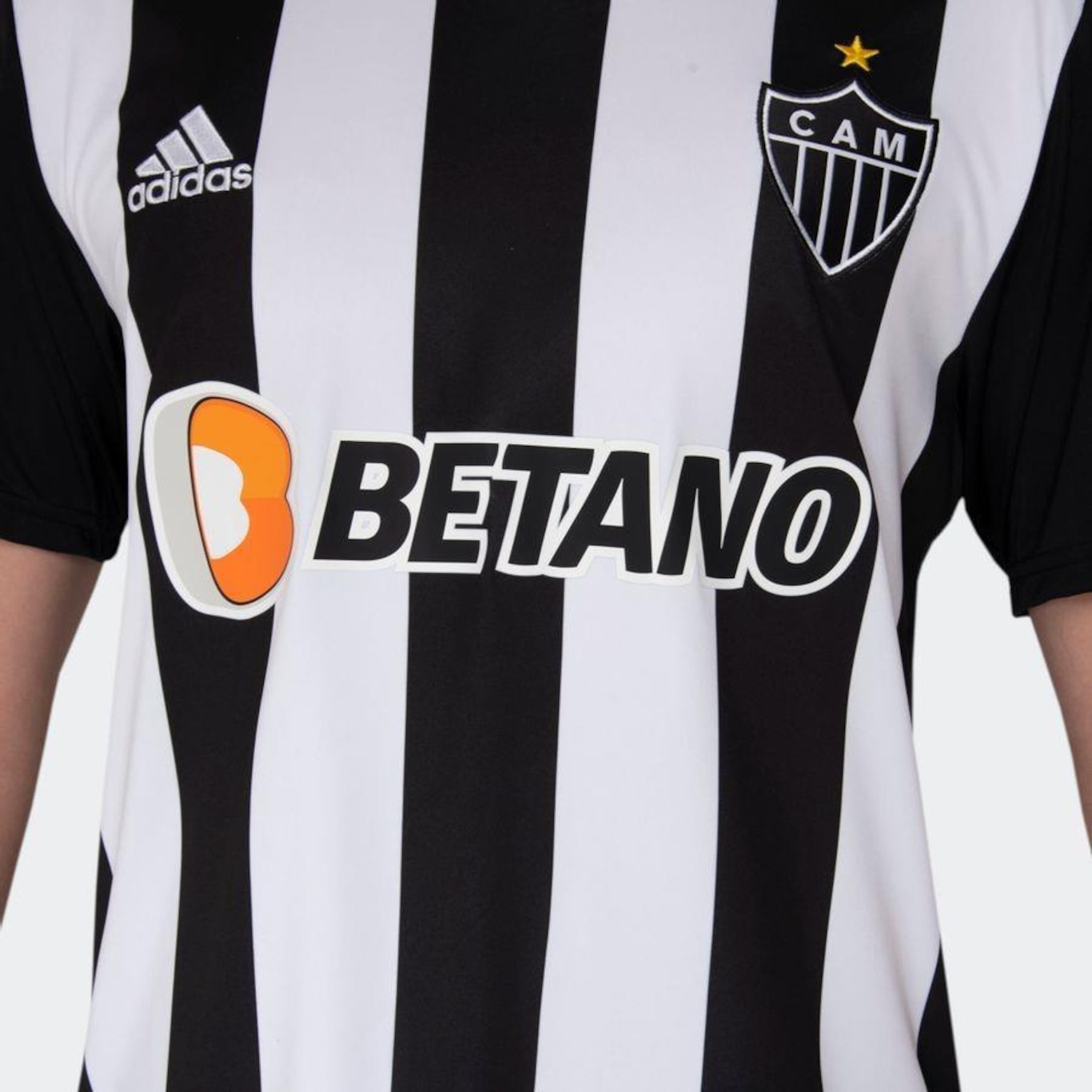 Camisa Atlético Mineiro I 22/23 s/n° Torcedor Adidas Masculina -  Preto+Branco