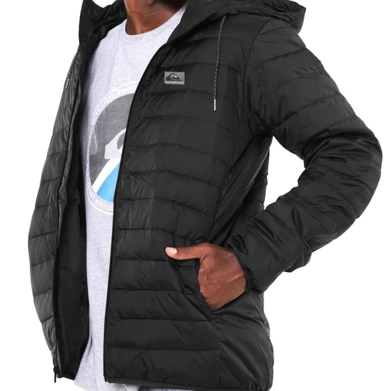 Jaqueta sem Capuz Quiksilver Scaly Hood - Masculina - Foto 4