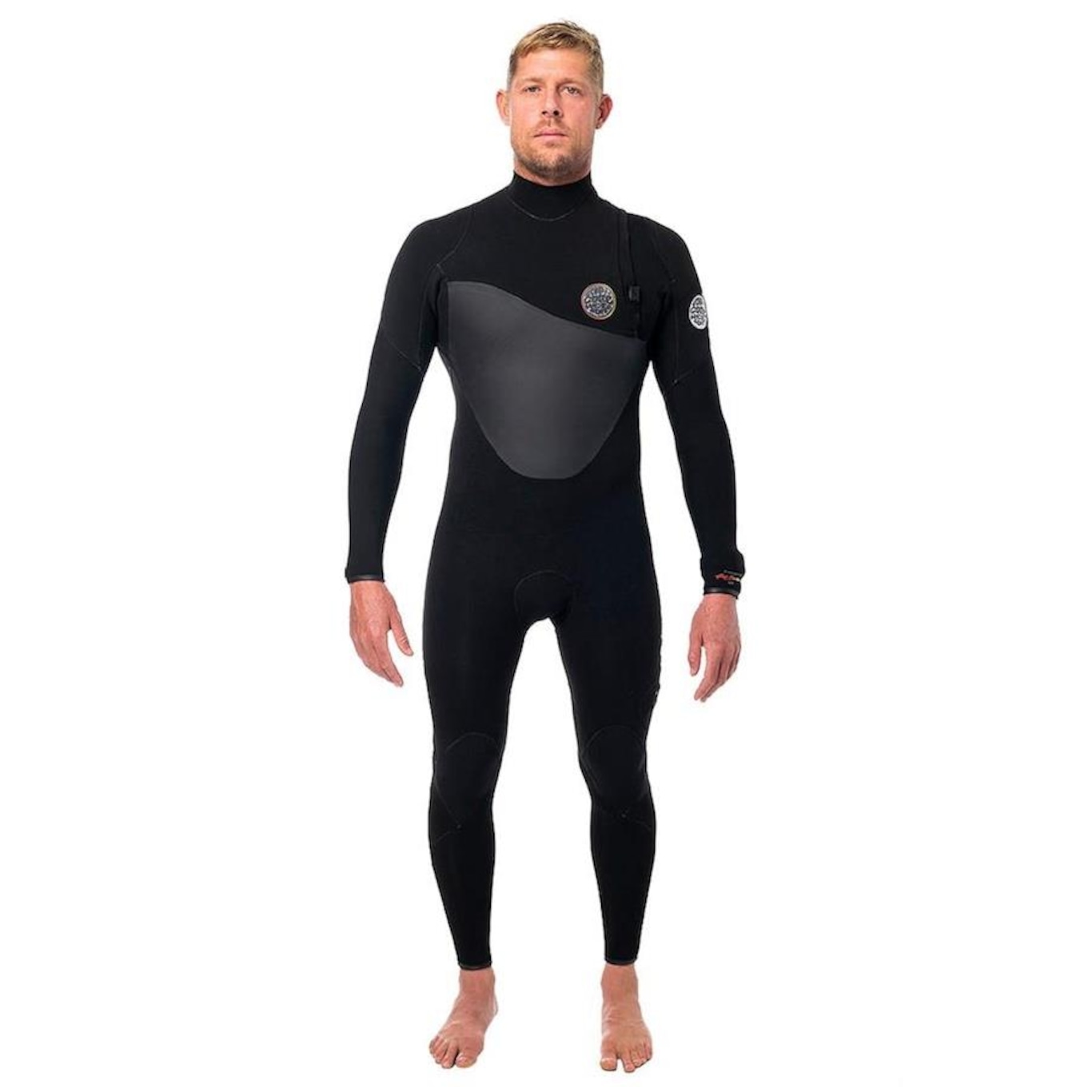 Long John Rip Curl Flashbomb Heatseeker 3/2 Zip Free Black - Masculino - Foto 2