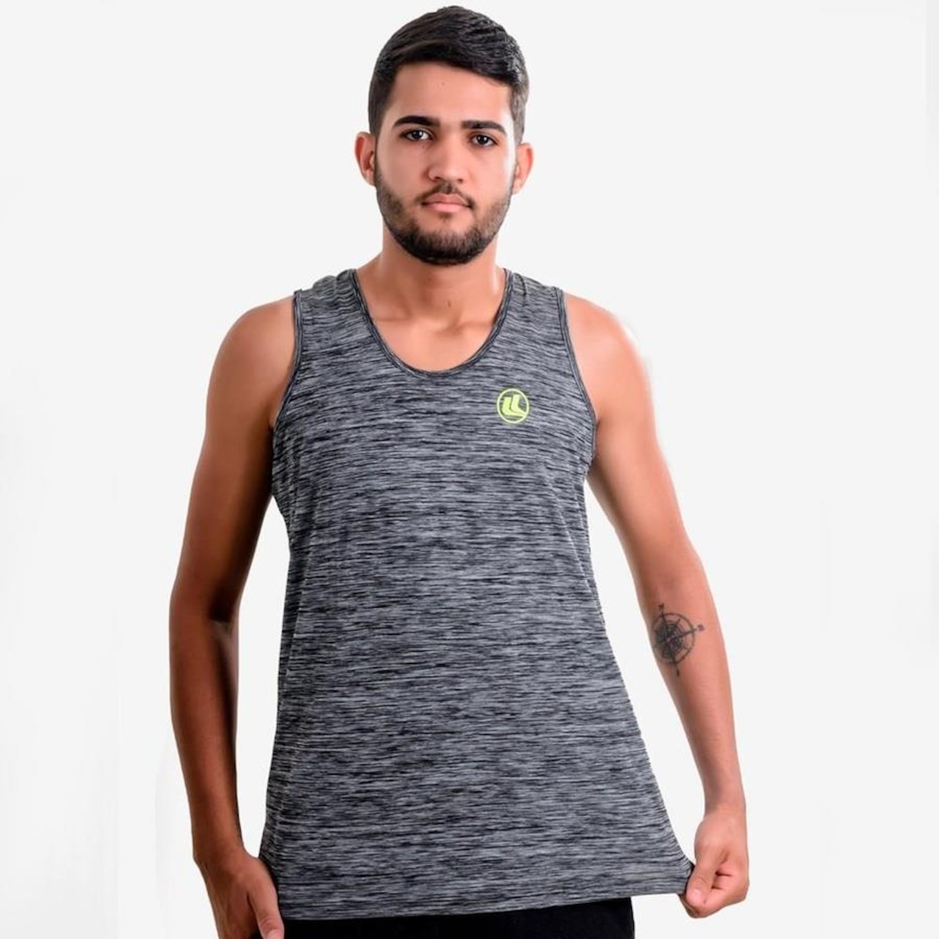 Camiseta Regata Esporte Legal UV45 Plank - Masculina - Foto 3