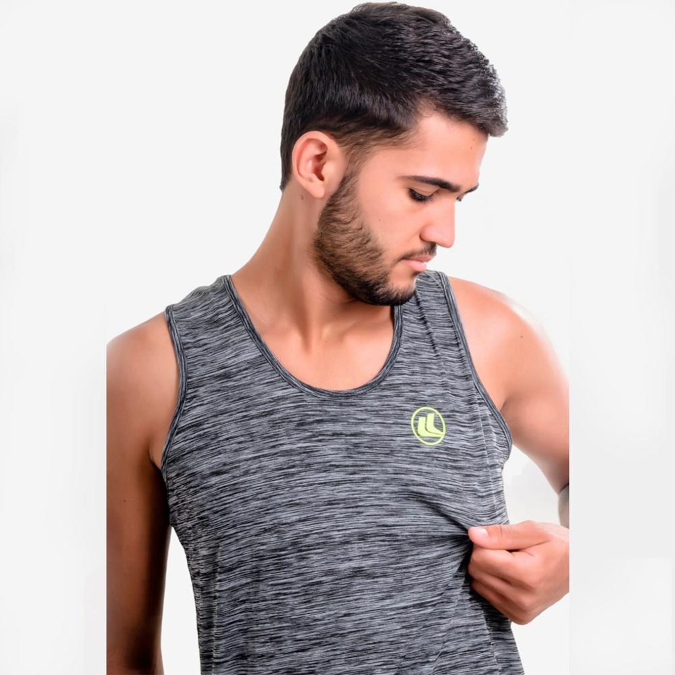 Camiseta Regata Esporte Legal UV45 Plank - Masculina - Foto 5