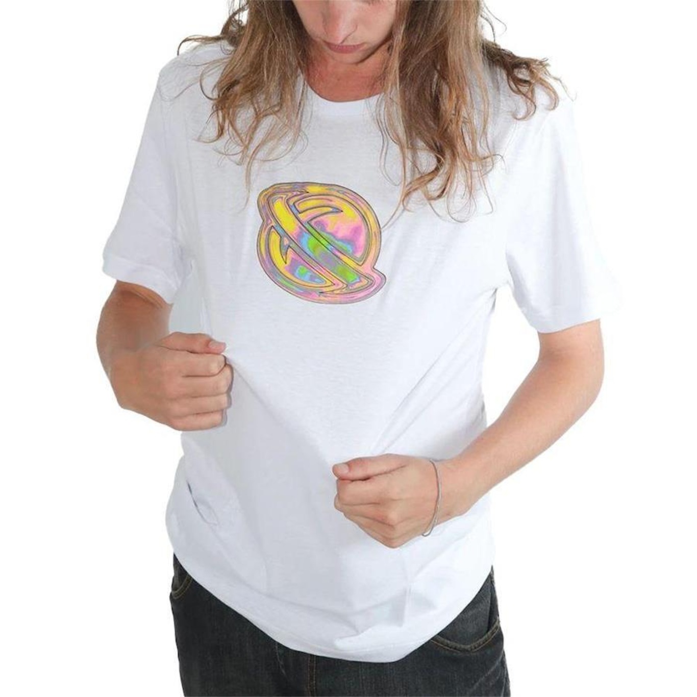 Camiseta Lost 3D Saturno - Masculina - Foto 1