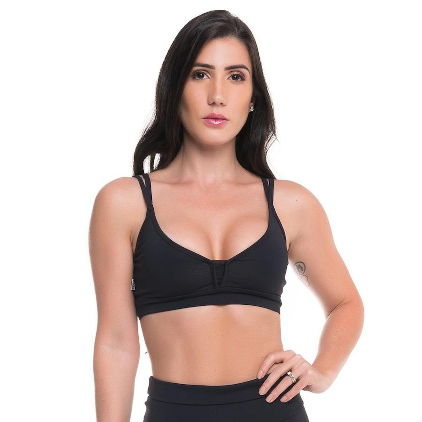 Top Sandy Fitness Up Nero Snd Fitness - Feminino - Foto 1