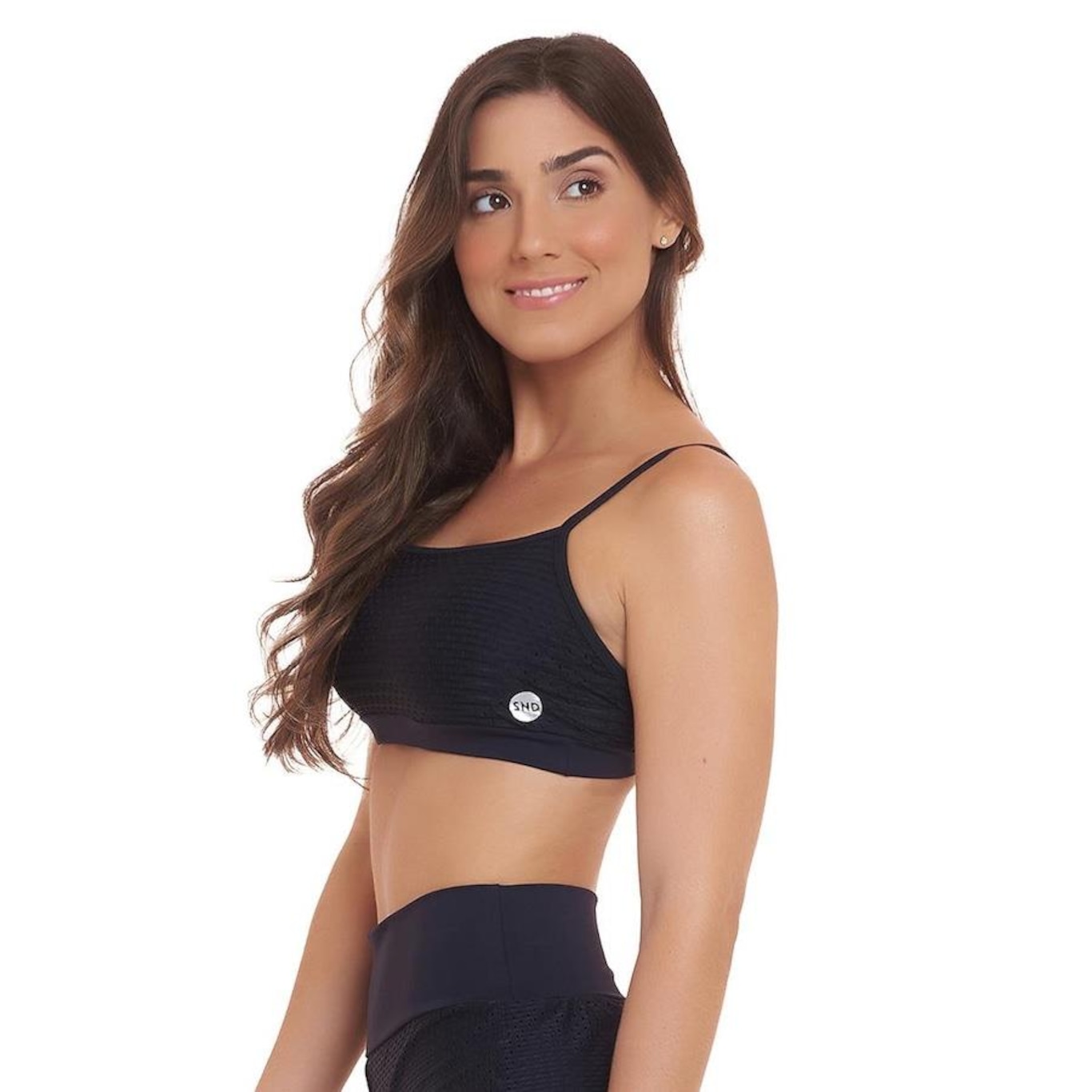 Top Sandy Fitness Neo Nero Snd Fitness - Feminino - Foto 2