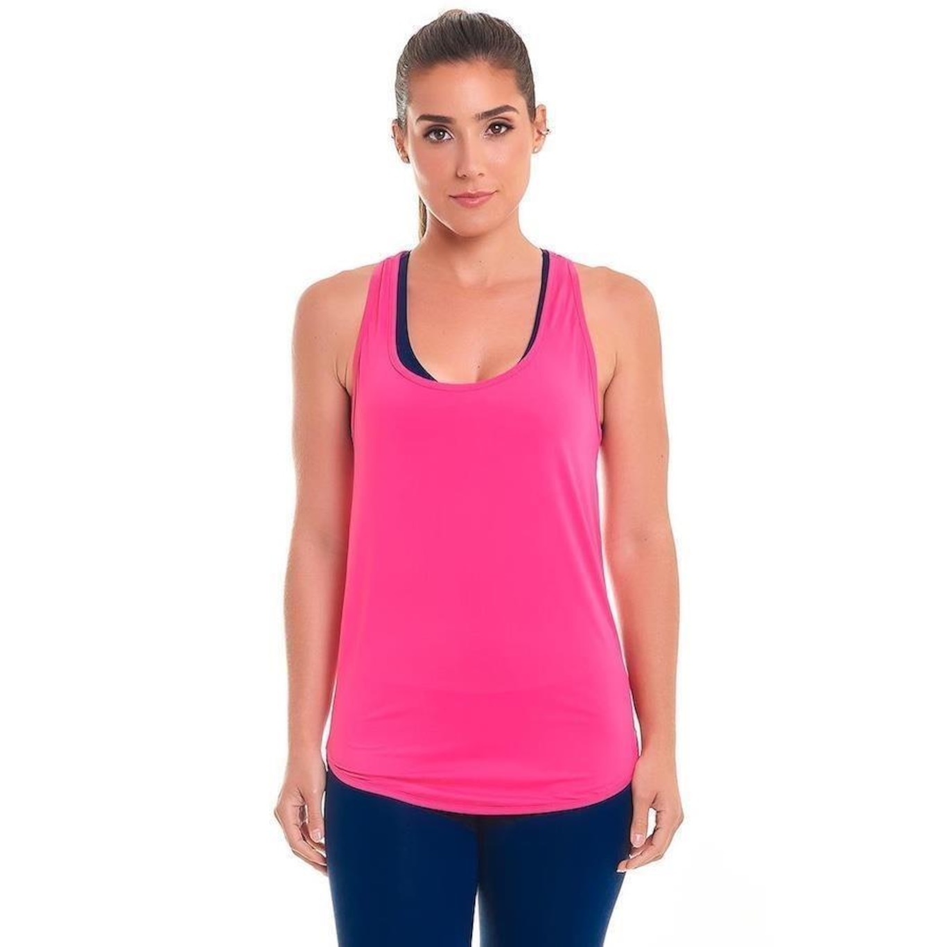 Camiseta Regata Sandy Fitness Basic Rosa Snd Fitness - Feminina - Foto 1