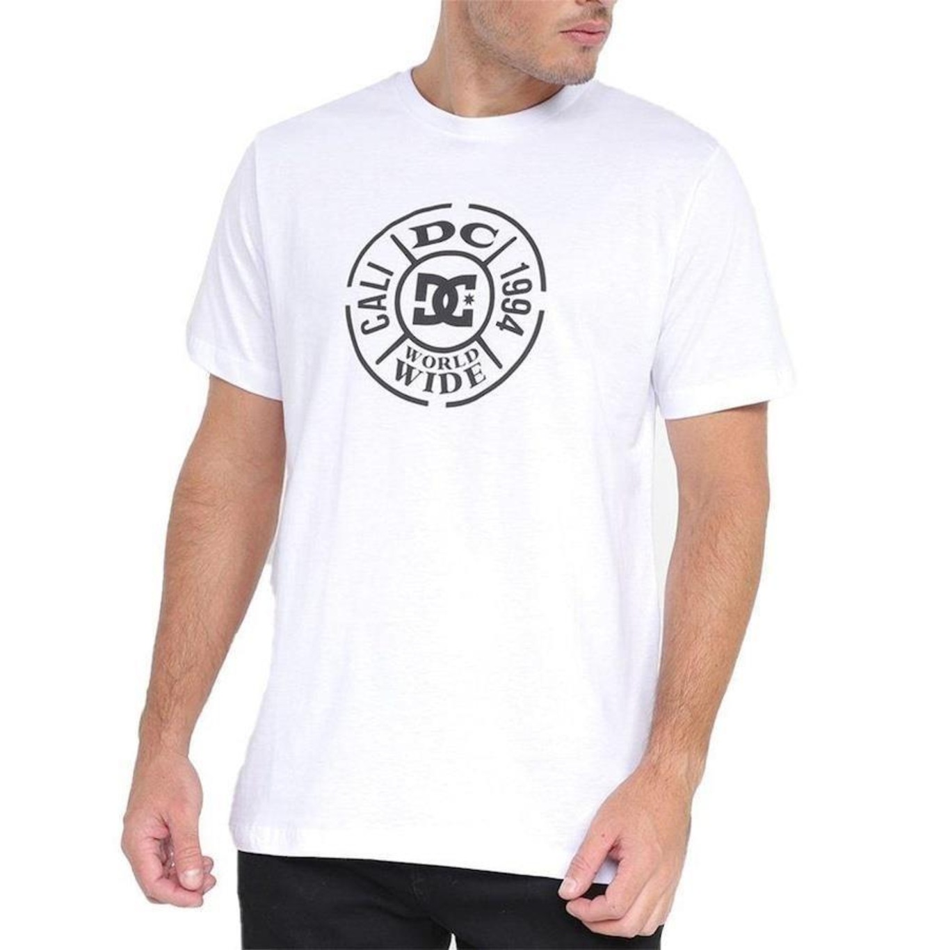 Camiseta DC Shoes Sealed Dealm Masculina Branco - Foto 1