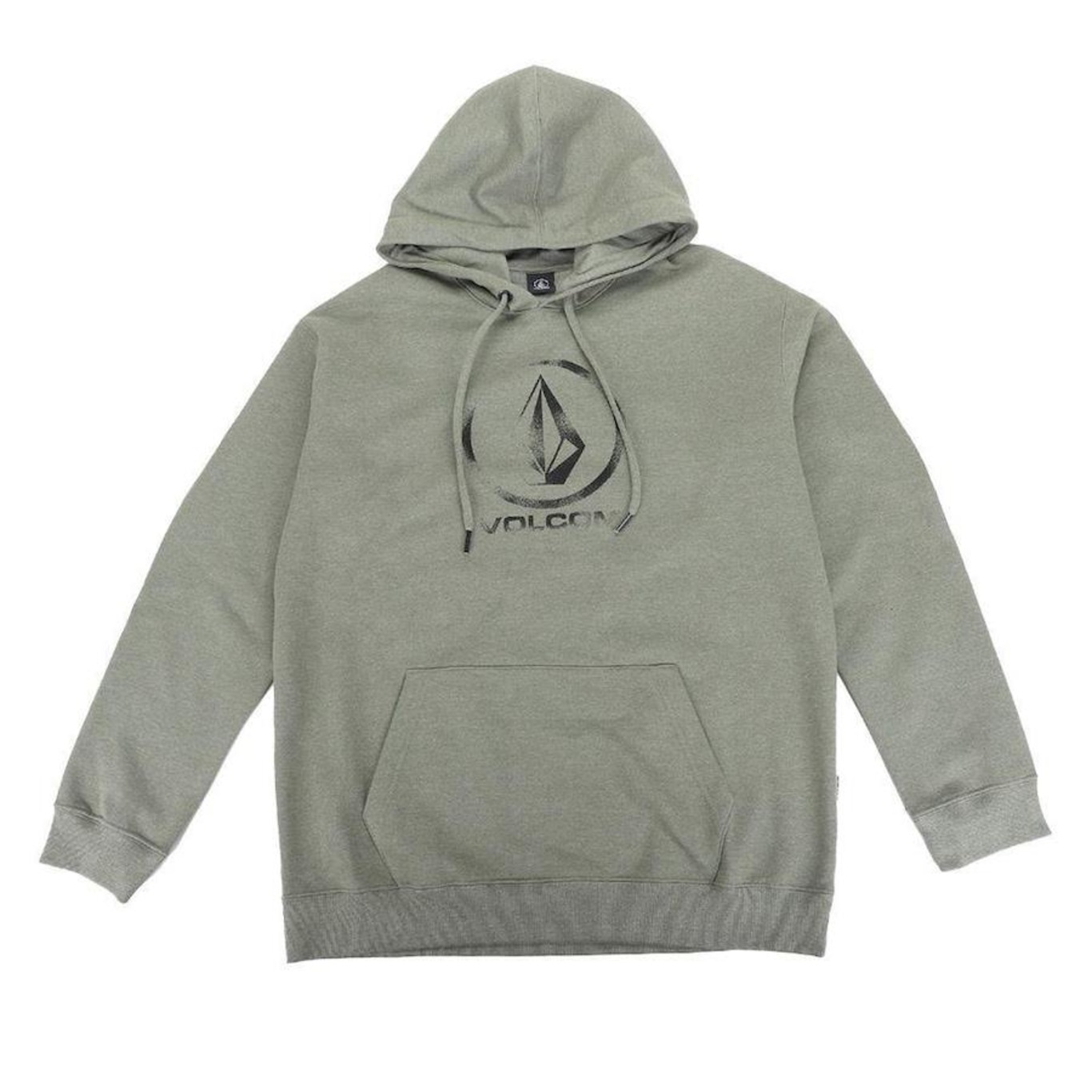 Blusão de Moletom com Capuz Volcom Canguru Logo - Masculino - Foto 1