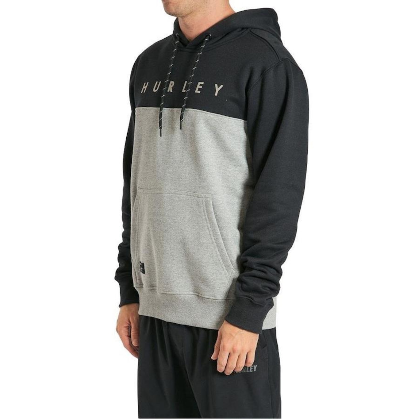 Blusão de Moletom com Capuz Hurley Canguru Type - Masculino - Foto 3