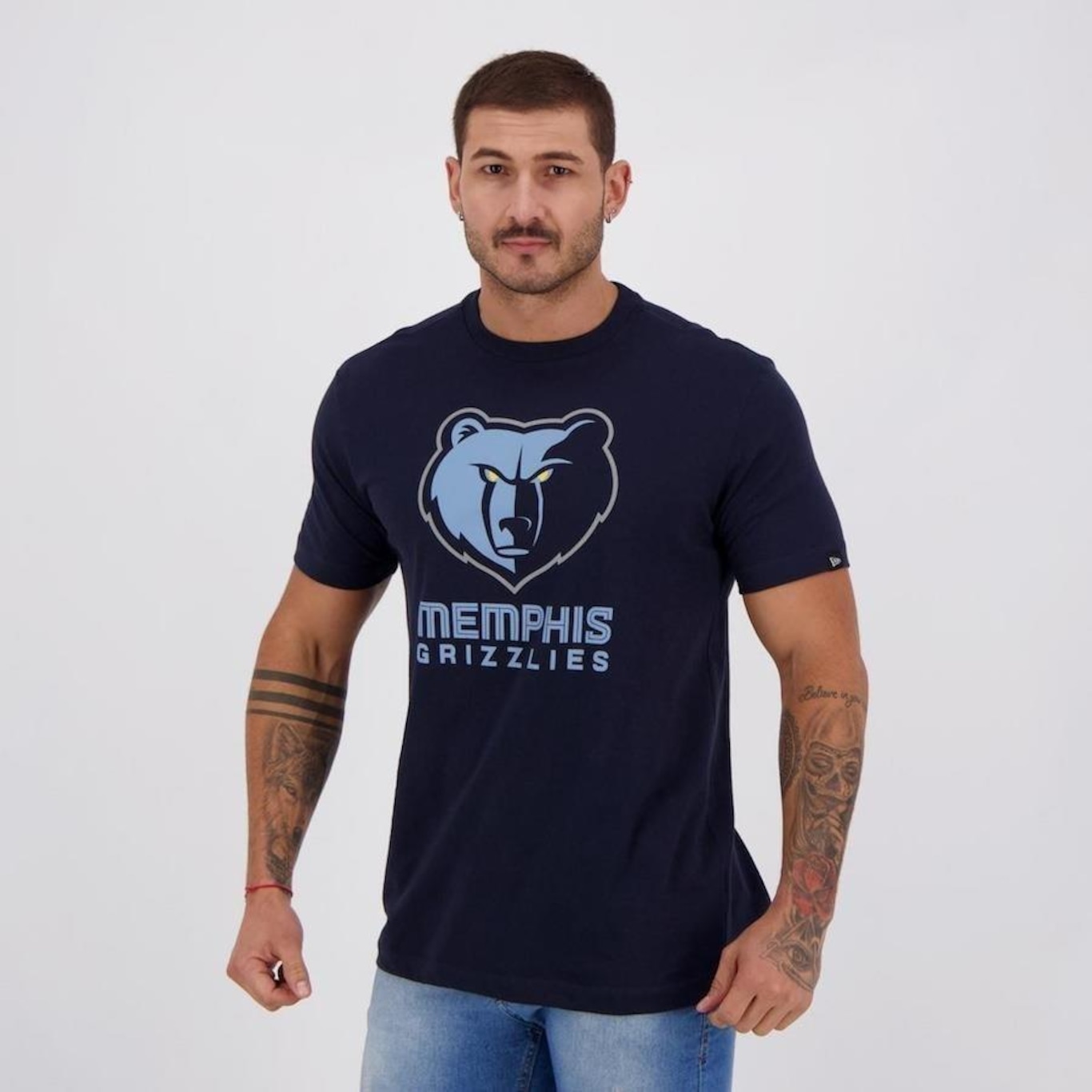 Camiseta New Era NBA Memphis Grizzlies - Masculina - Foto 2