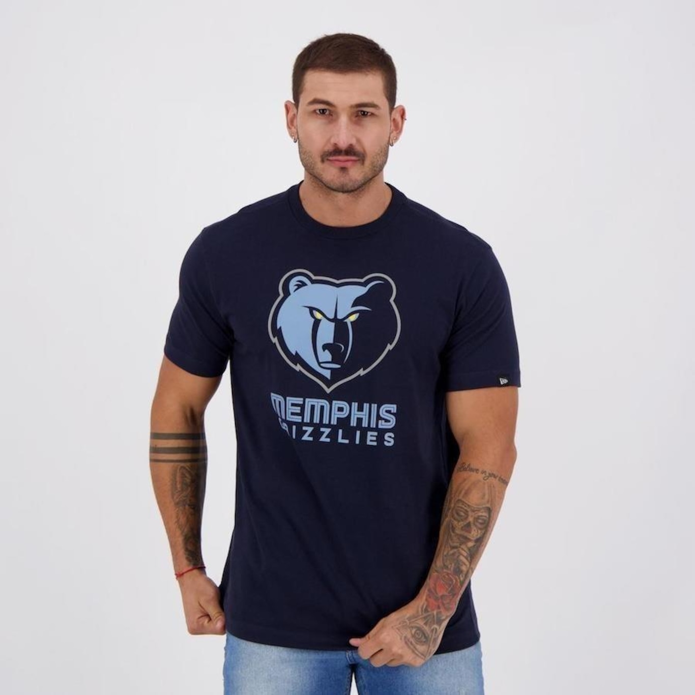 Camiseta New Era NBA Memphis Grizzlies - Masculina - Foto 5