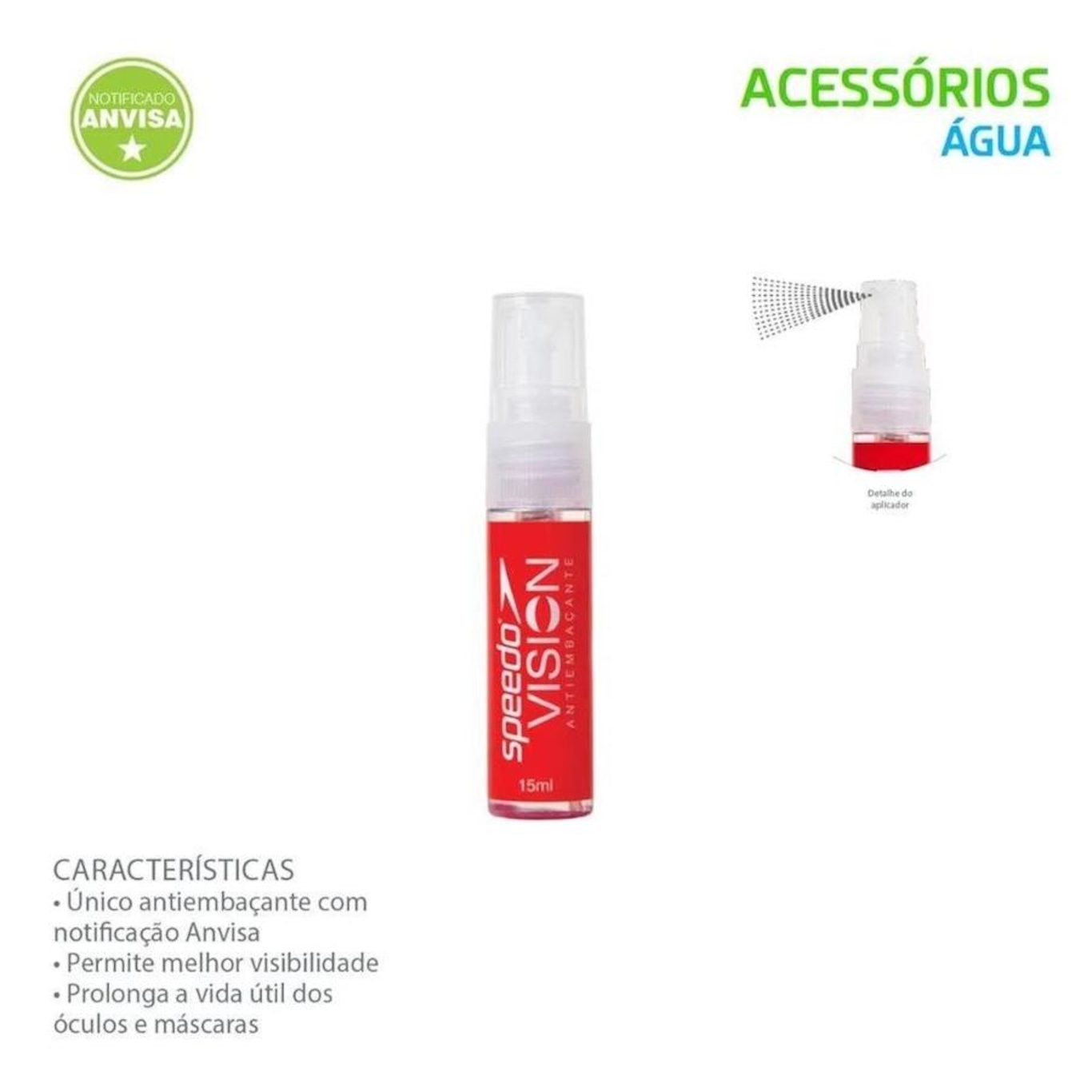 Liquido Antiembaçante para Óculos de Natação Speedo Vision - Adulto - Foto 2