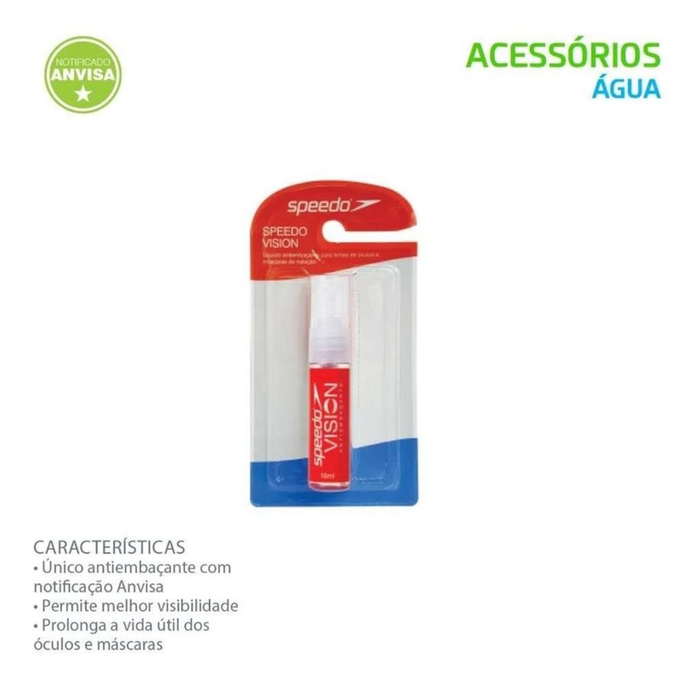 Liquido Antiembaçante para Óculos de Natação Speedo Vision - Adulto - Foto 3