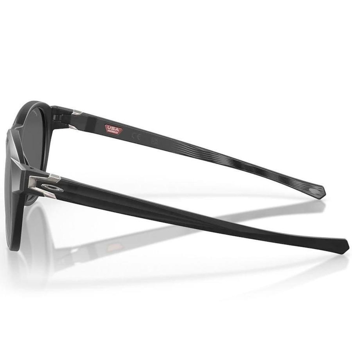 Óculos de Sol Oakley Reedmace Matte Black Ink Prizm Black - Unissex - Foto 2