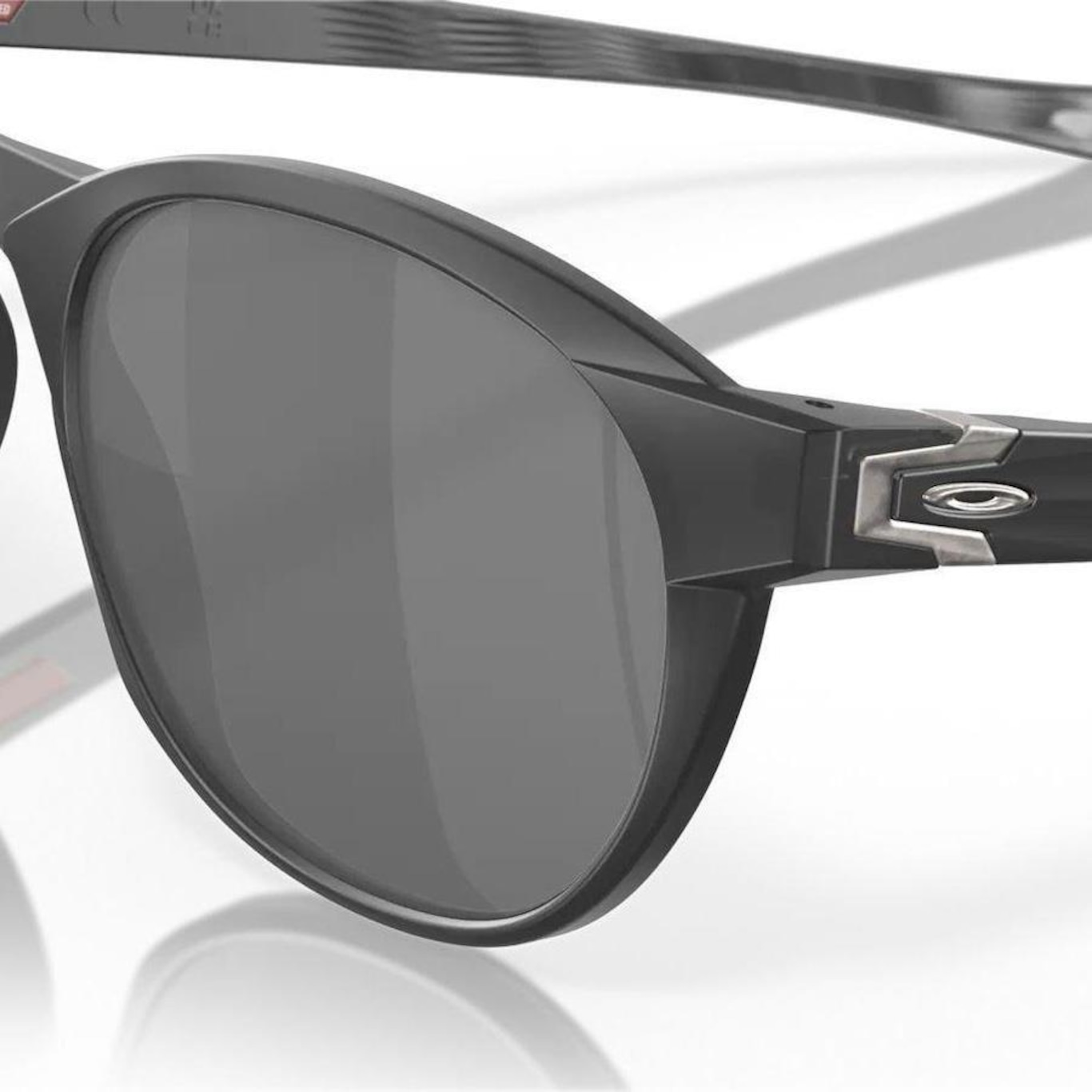 Óculos de Sol Oakley Reedmace Matte Black Ink Prizm Black - Unissex - Foto 4