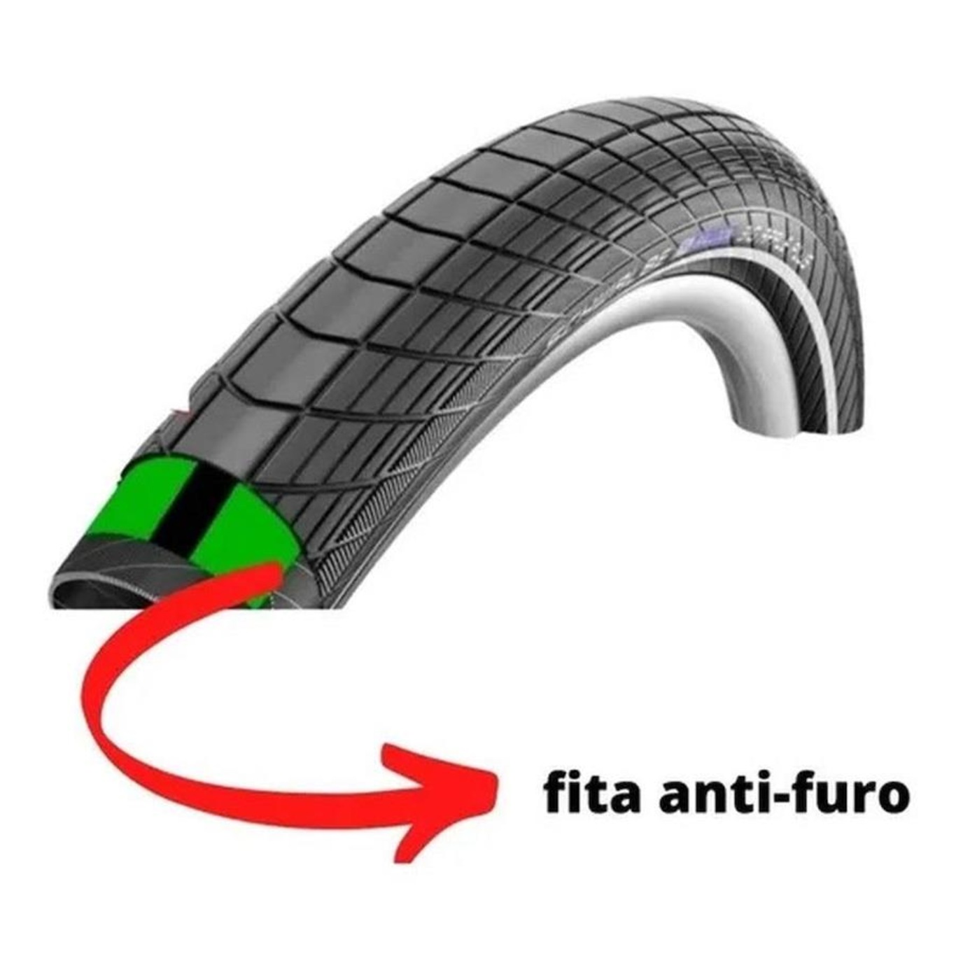 Fita Anti-Furo TecTire Aro 29 35mm 2.3m para Bicicletas Mtb - Foto 4