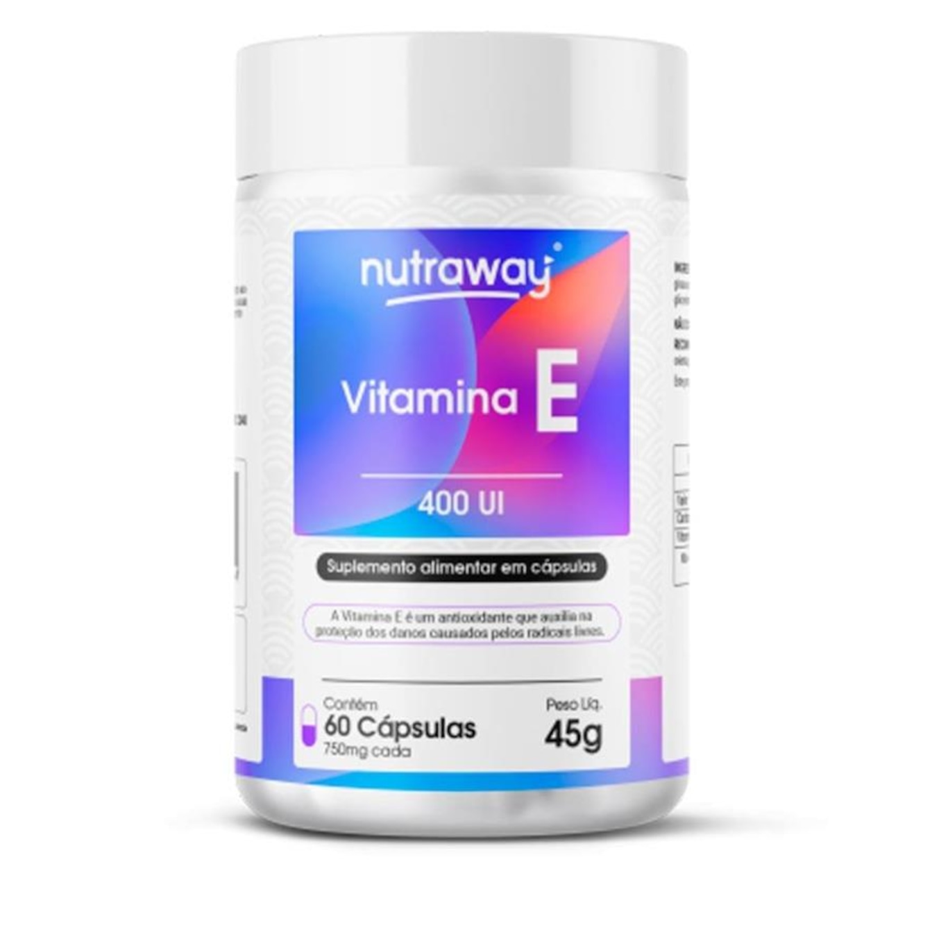 Kit De Vitamina E 400ui Nutraway - 60 Cápsulas - 5 Unidades | Centauro